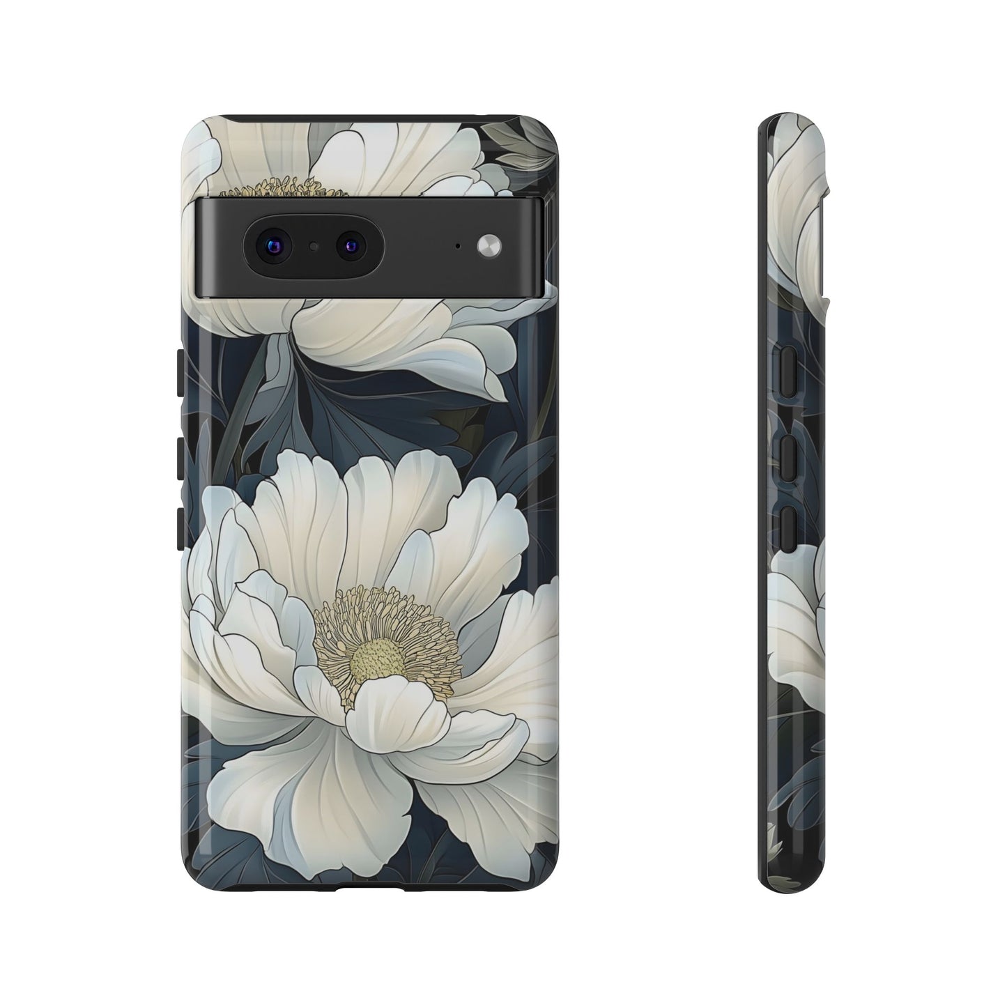 Elegant Floral Phone Case, Floral iPhone Cover, Flower Art Phone Case, Eco-Friendly Mobile Protection, Tough & Stylish Phone Case