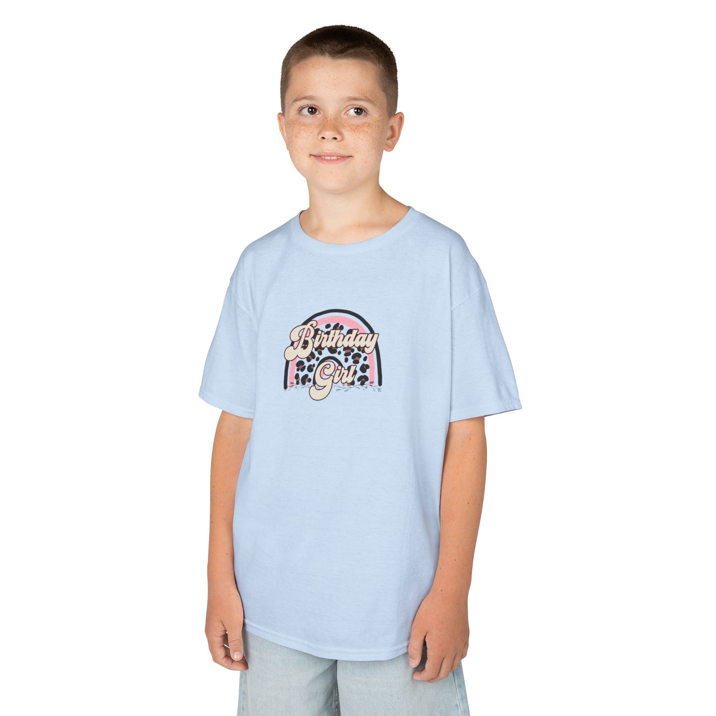 Kids Heavy Cotton™ Tee - Birthday Girl - Perfect for Celebrations!