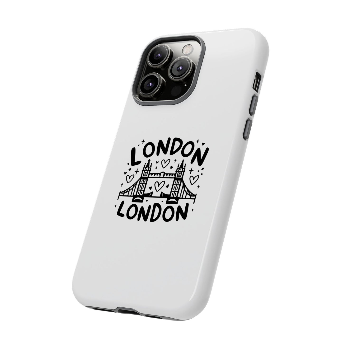 London-Themed Tough Phone Case - Chic & Stylish Protection