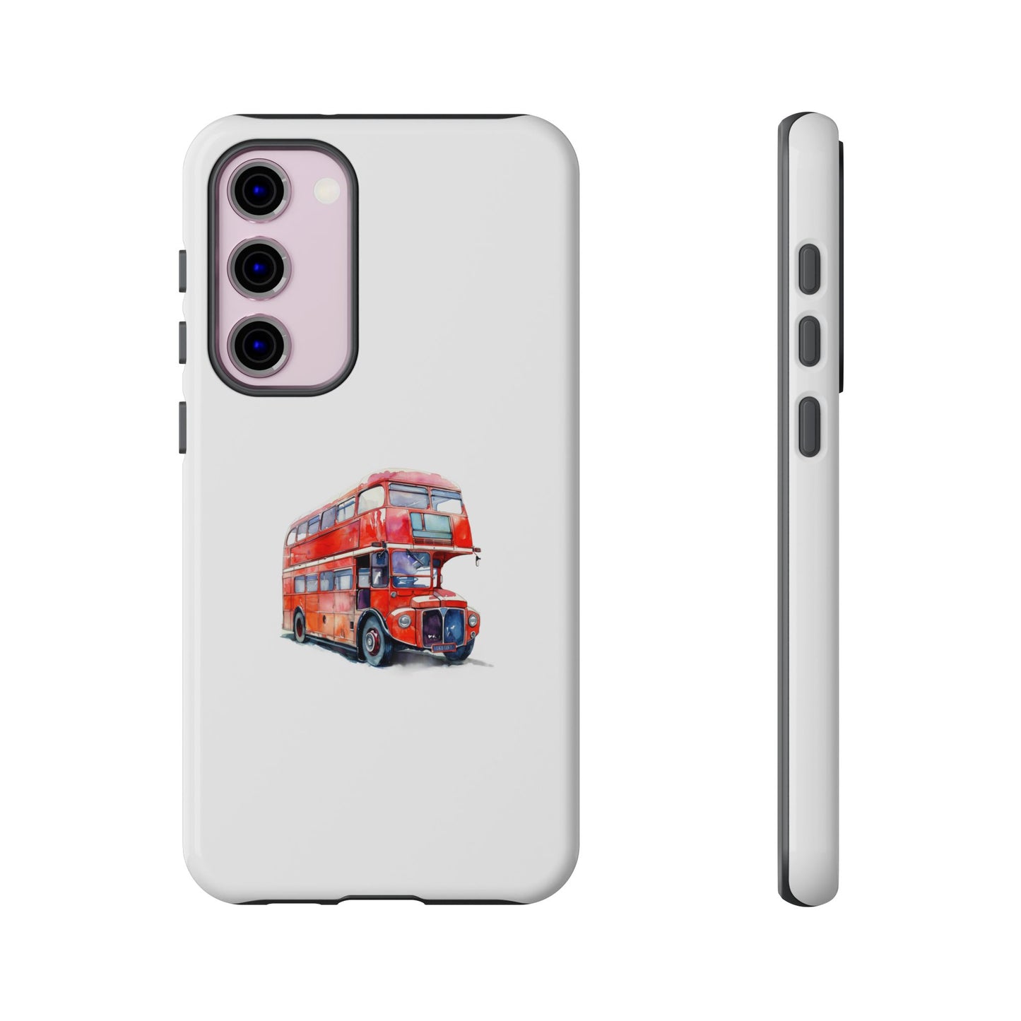 Vintage Red Double-Decker Bus Phone Case - Tough & Stylish
