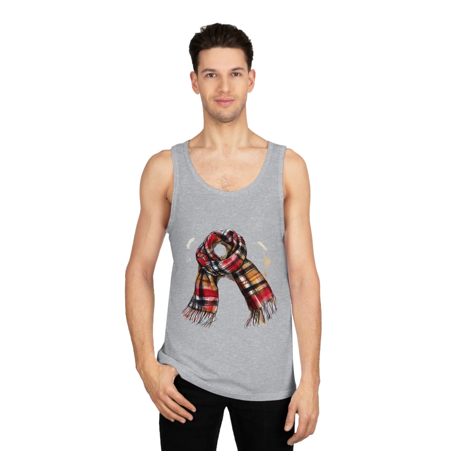 Unisex Softstyle™ Tank Top - Vintage British Tartan Scarf