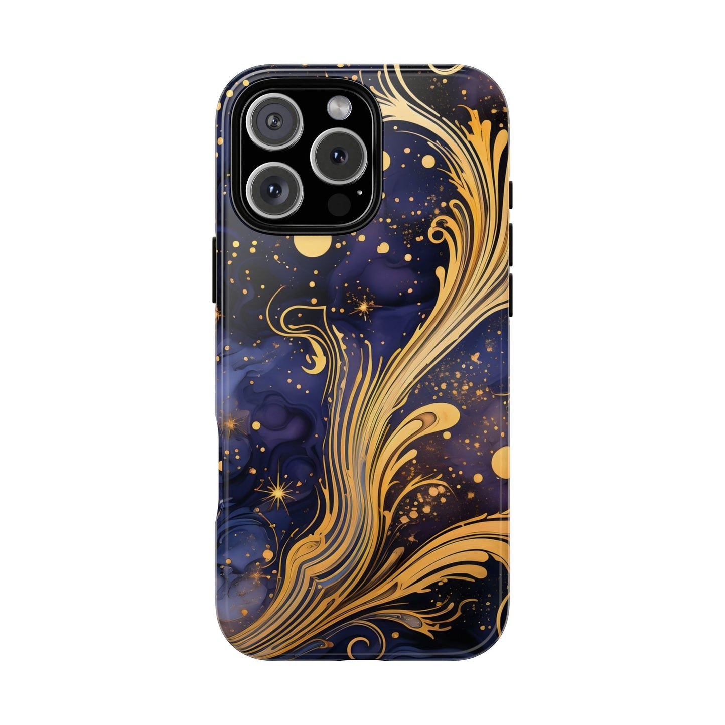 Elegant Floral Phone Case, Tough Cases for Women, Artistic Galaxy Design, Phone Cover for Cosmic Lovers, Unique Gift Idea