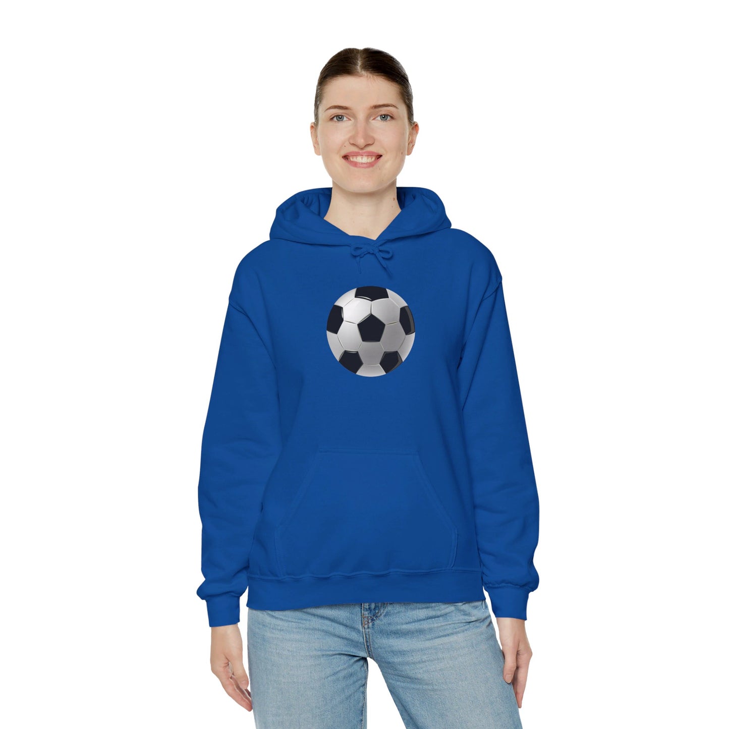 Dynamic Football Design - Sports Passion and Energetic Unisex Heavy Blend™ Hooded Sweatshirt