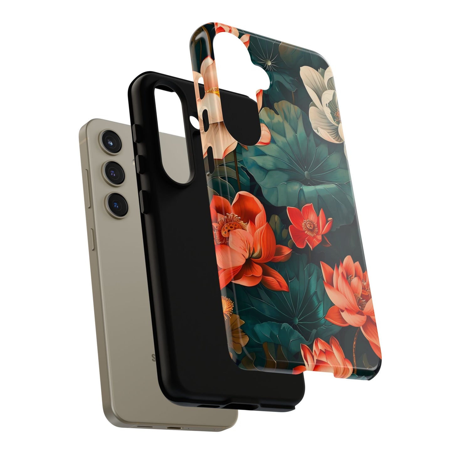 Flower Phone Case, Floral Phone Cover, Tough Case for Floral Lovers, Gift for Her, Stylish Tech Accessories
