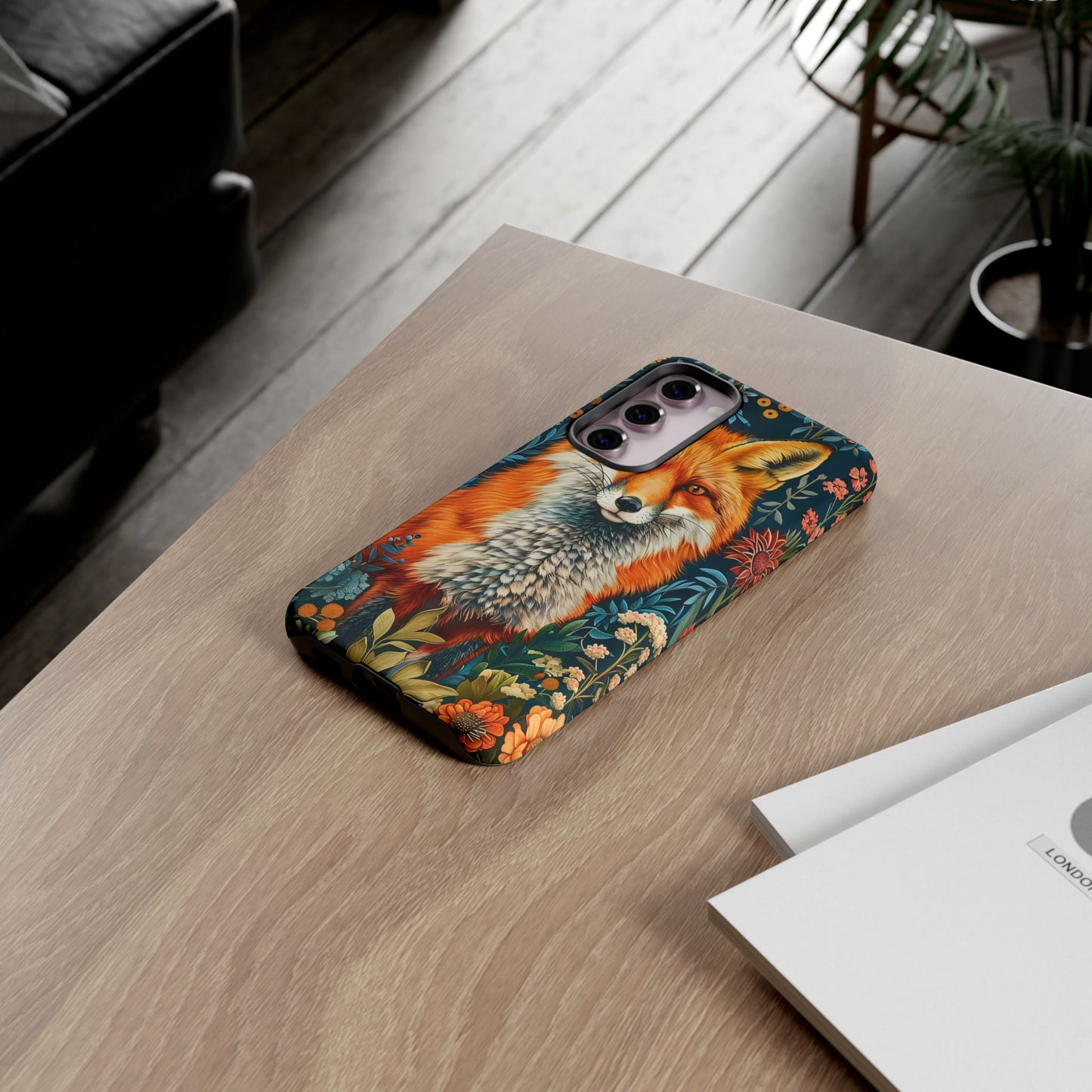 Vibrant Fox Phone Case, Tough Phone Cover, Unique Wildlife Accessory, Gift for Animal Lovers, Nature-Inspired Design