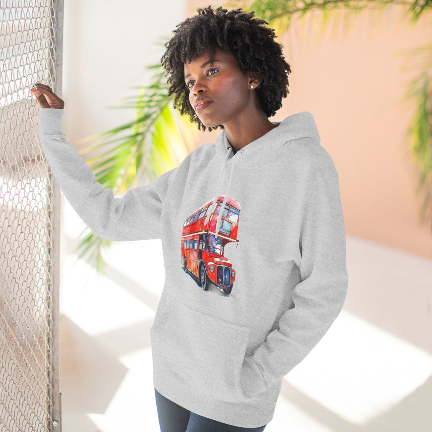Vintage Car Trendy Three-Panel Fleece Hoodie