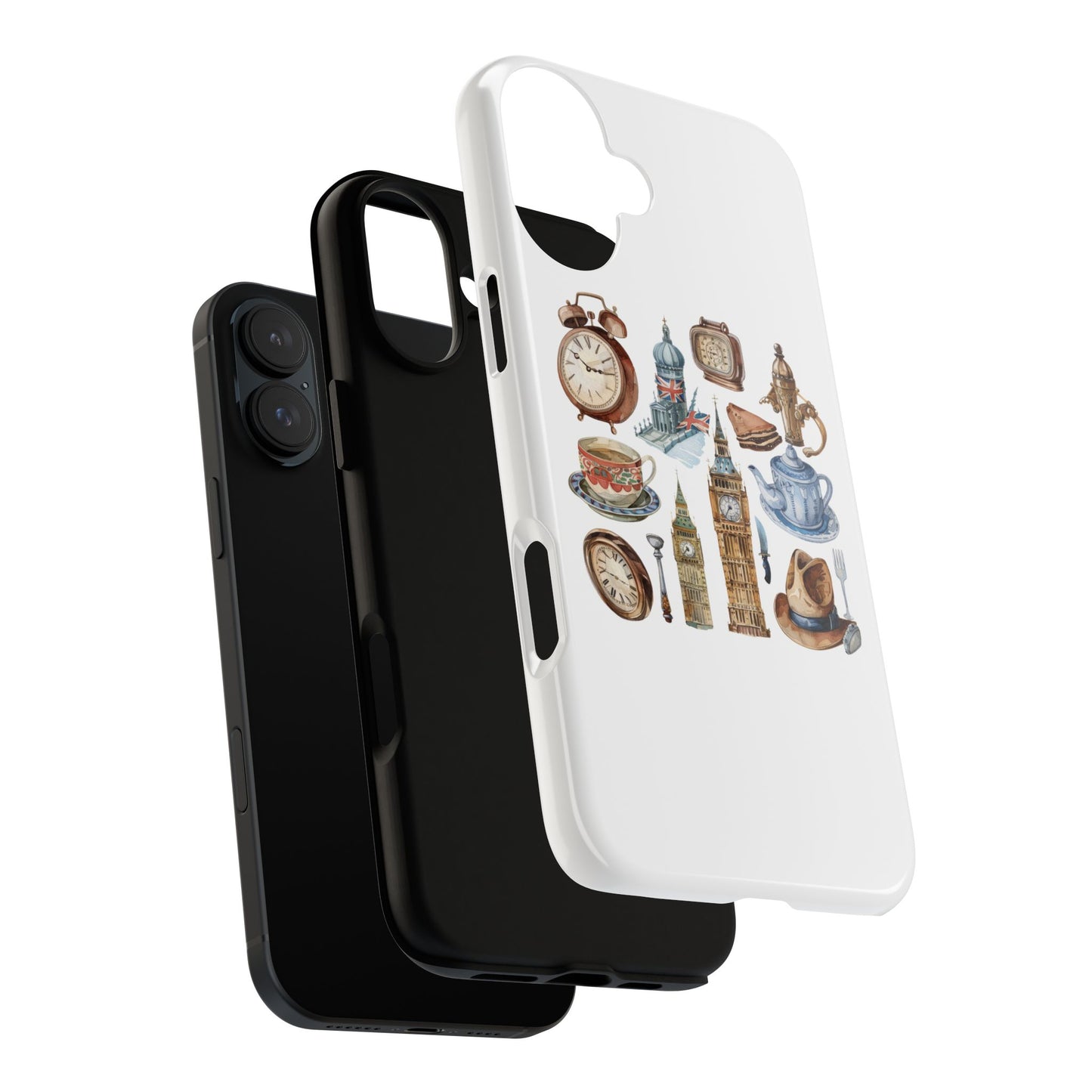 Vintage Illustrative Phone Case, Whimsical Tough Phone Cover, Gifts for Her, Unique Cell Phone Accessory