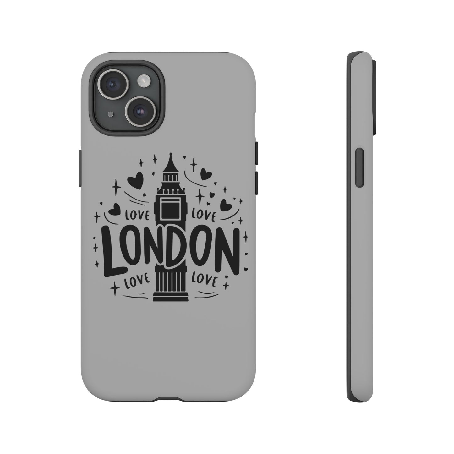 London Love Phone Case, Tough Cases, Stylish Phone Accessories, Unique Gift for Travelers, London Souvenir, Love Design
