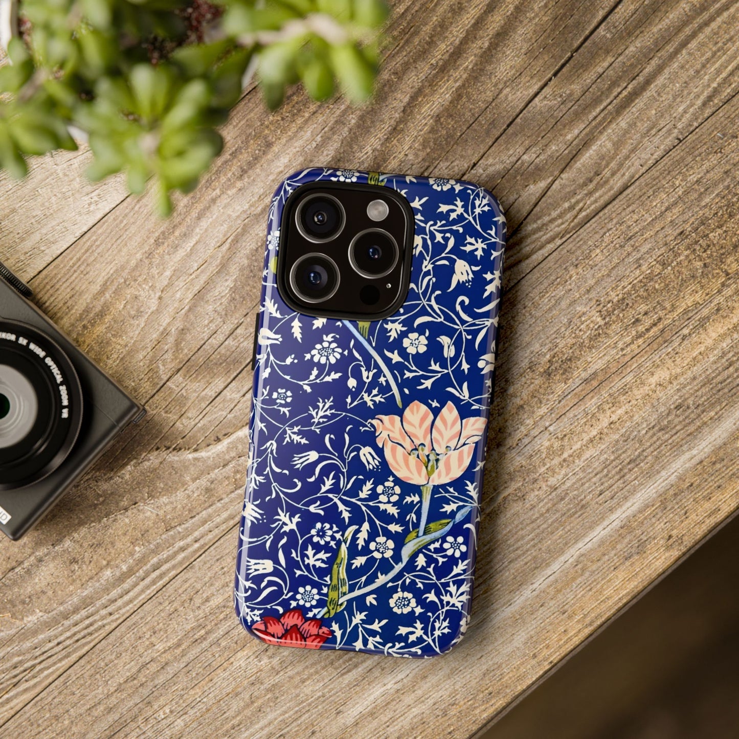 Floral Phone Case, Unique Tough Phone Cover, Gift for Her, Spring Decor, Durable Protective Case, Elegant Floral Design