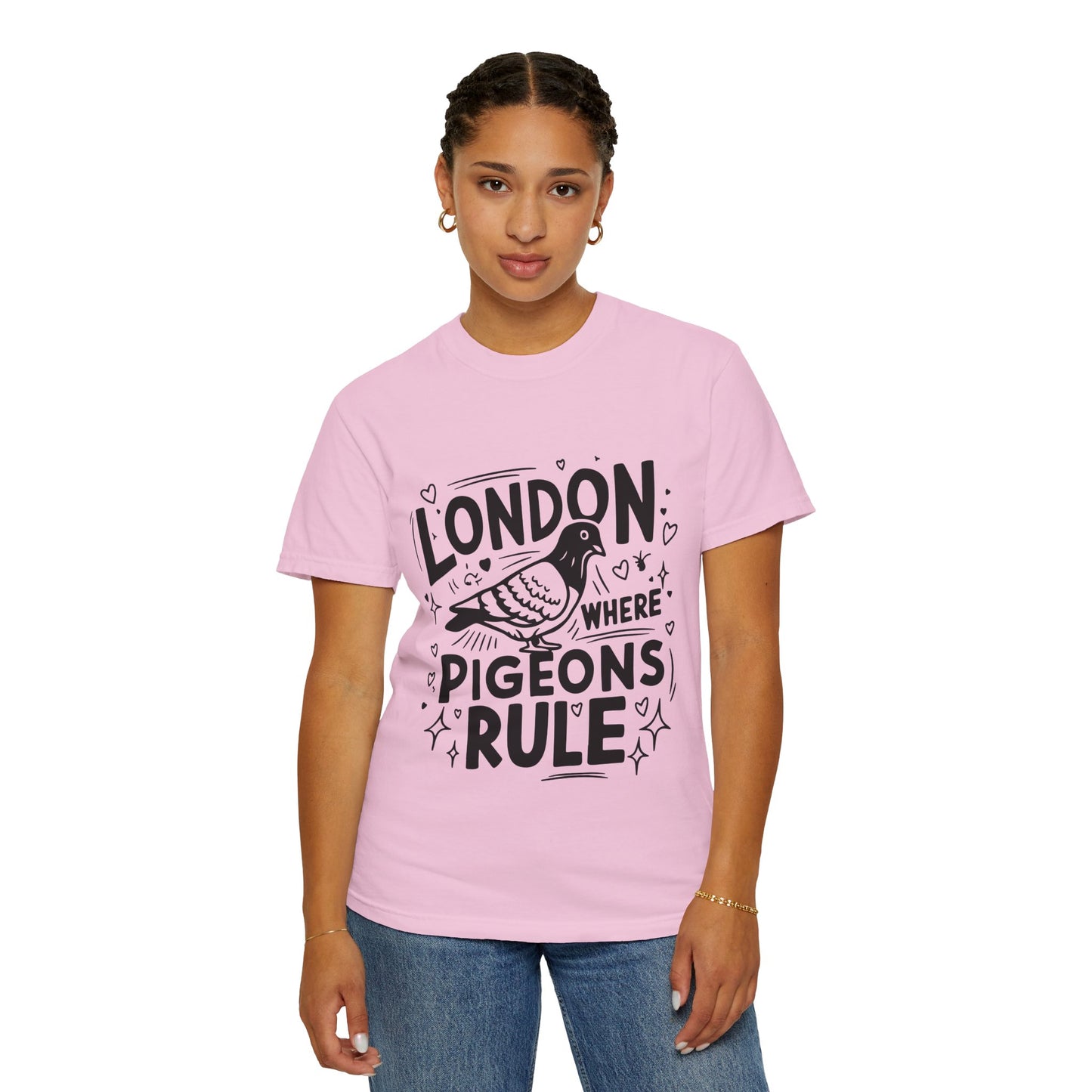Unisex Garment-Dyed T-shirt - London Where Piegeons Rule
