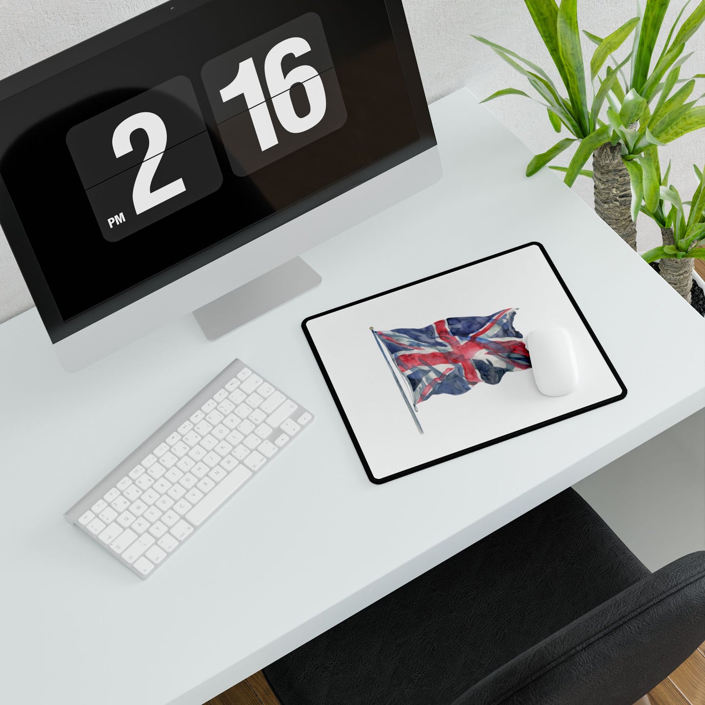 Union Jack Desk Mat, Stylish Office Decor, British Flag Desk Pad, Home Office Accessory, Unique Gifts for Him or Her