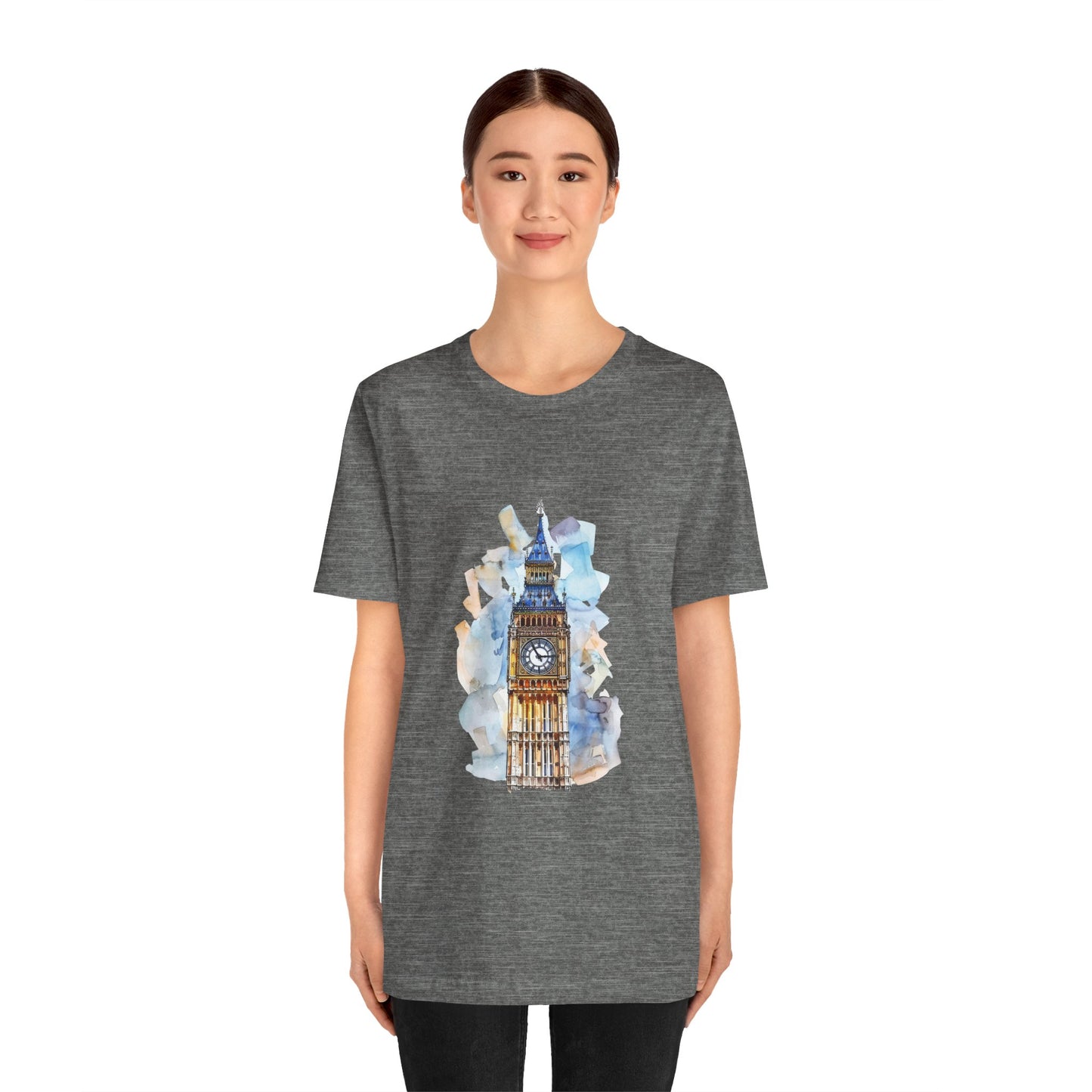 Unisex Jersey Short Sleeve Tee - Iconic Big Ben Clock Tower Design