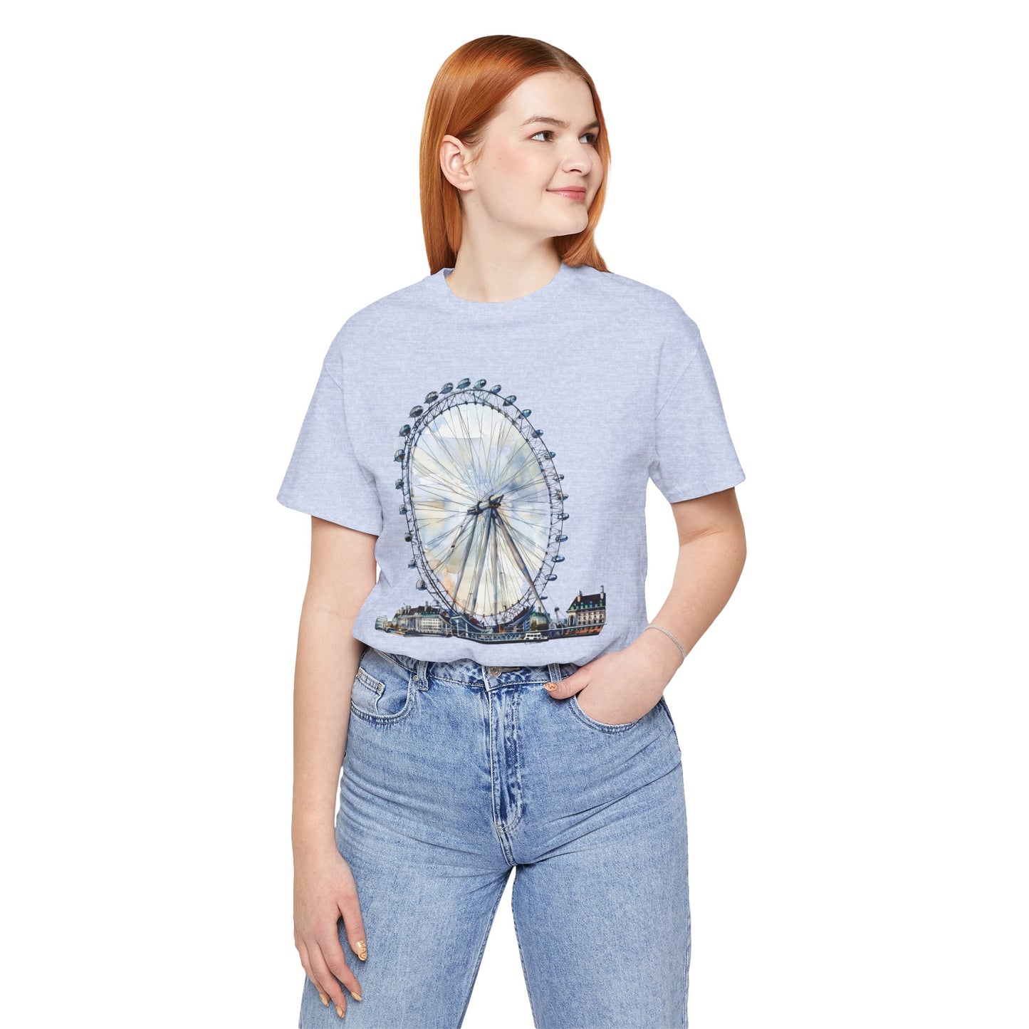 Unisex Jersey Short Sleeve Tee - Iconic London Eye Design