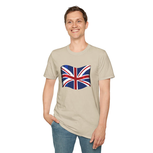 Unisex Softstyle T-Shirt - Union Jack Symbolism: UK Flag Art