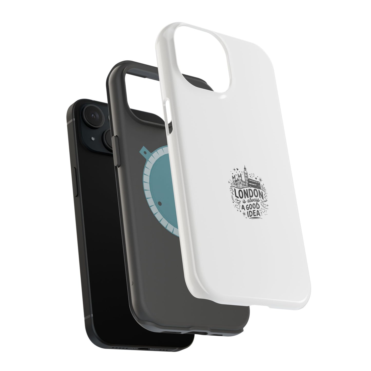 London Good Idea Magnetic Phone Case, Travel Accessories, Unique Gift, Phone Cover, London Souvenir, Custom Case