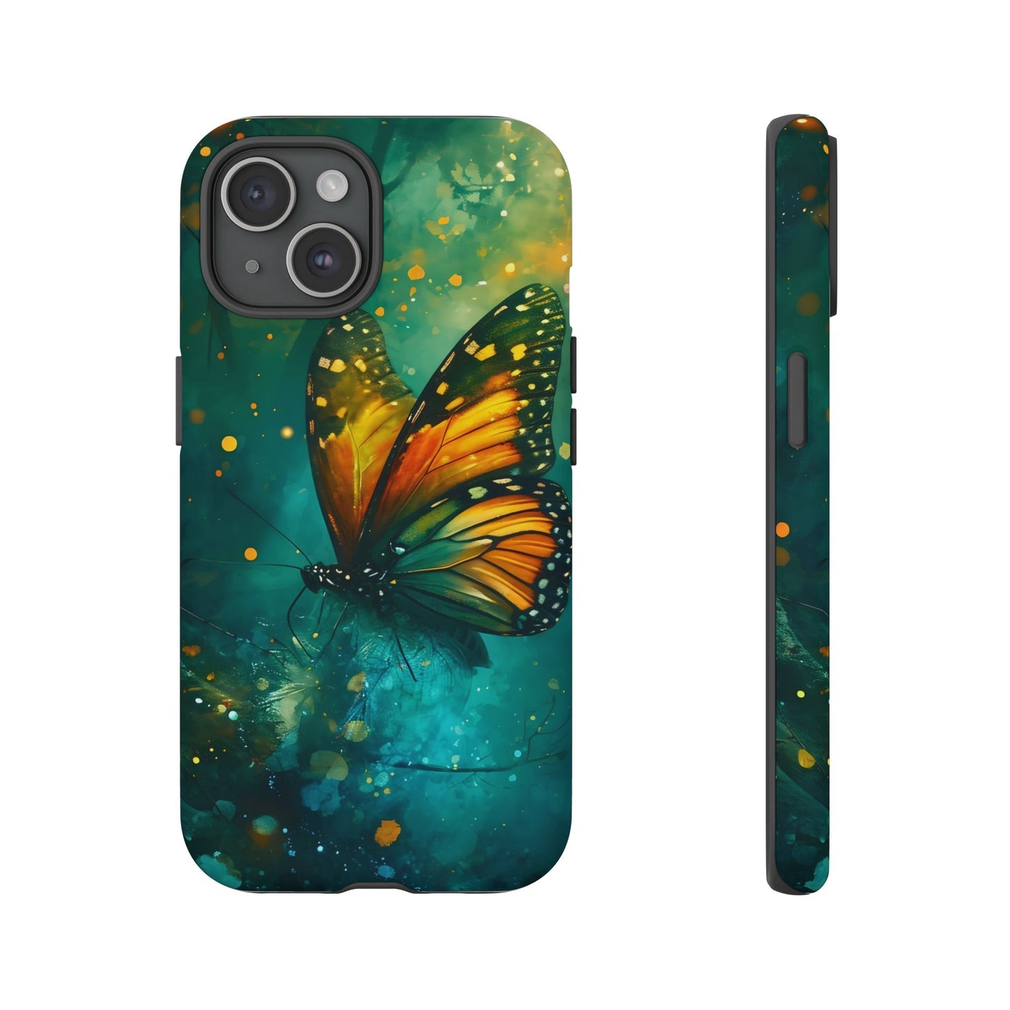 Colorful Butterfly Phone Case, Tough Cases for iPhone and Samsung, Cute Tech Accessories, Nature Lovers Gift, Vibrant Floral Design