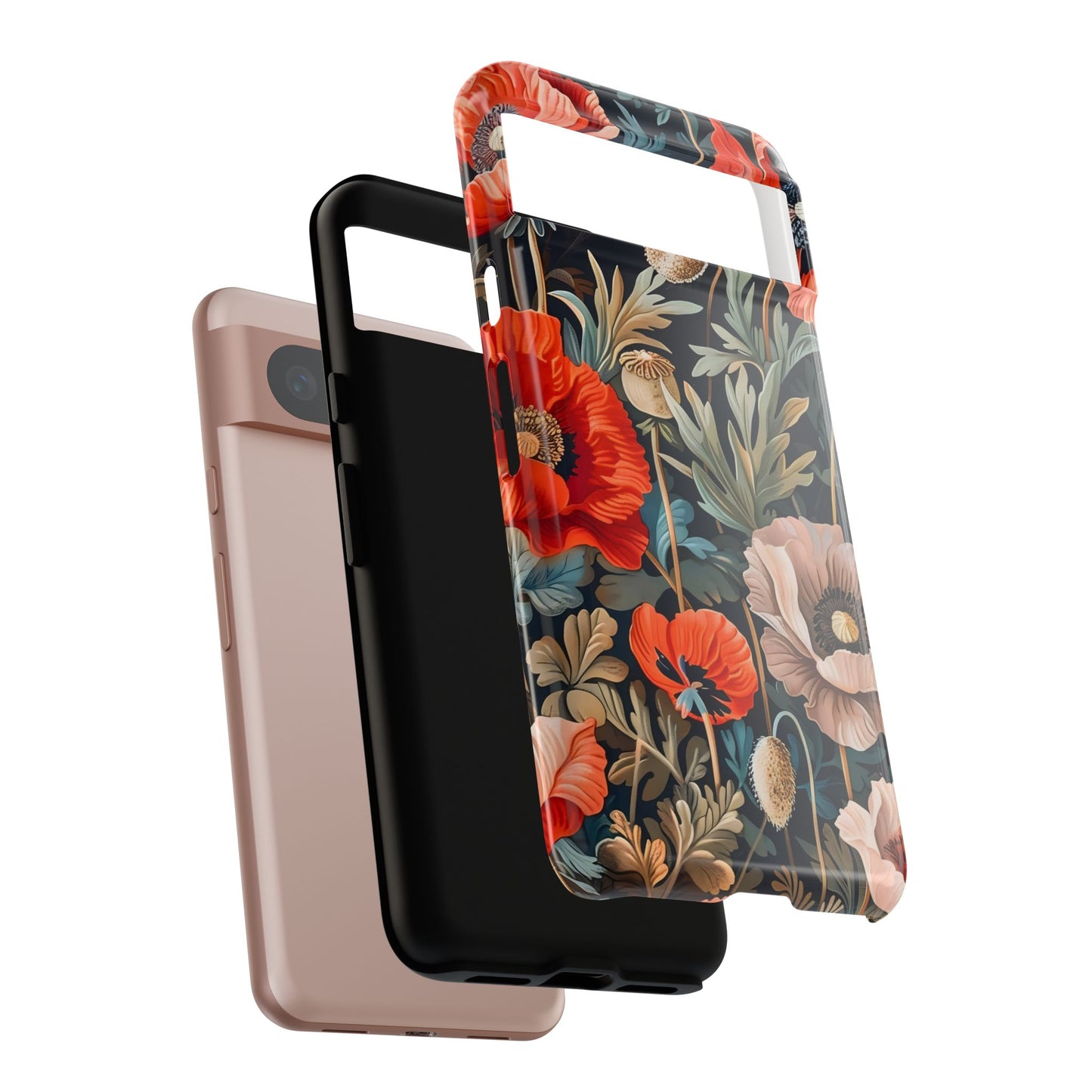 Floral Phone Case - Tough Cases, Flower Design, Chic Tech Accessories, Stylish Gifts, Unique Phone Protectors