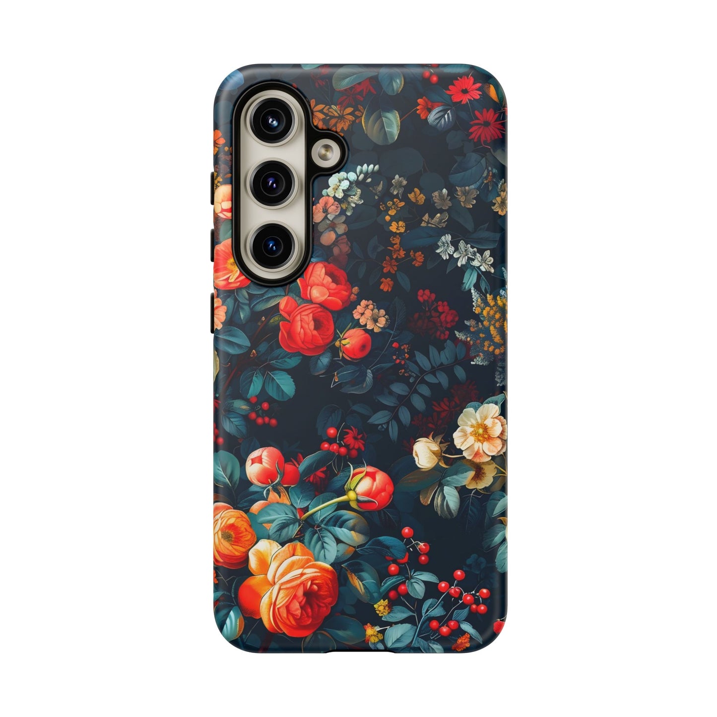 Floral Phone Case - Tough Cases, iPhone Protection, Elegant Floral Design, Gift for Her, Stylish Tech Accessory