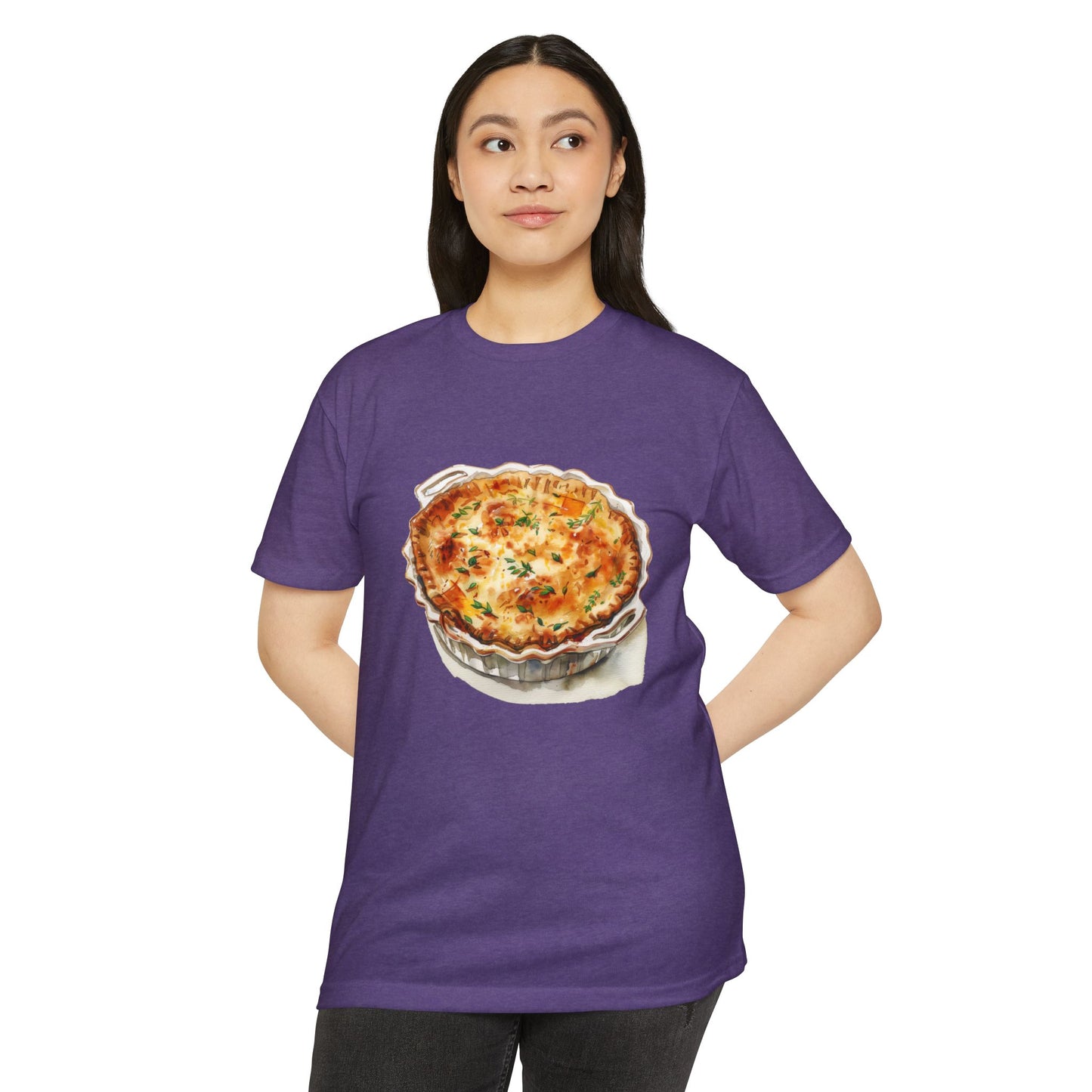 Unisex CVC Jersey T-shirt - A Taste of Tradition - Iconic British Cuisine