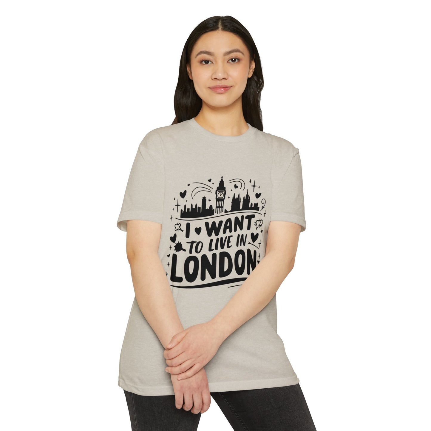 Unisex CVC Jersey T-shirt - I want to Live in London