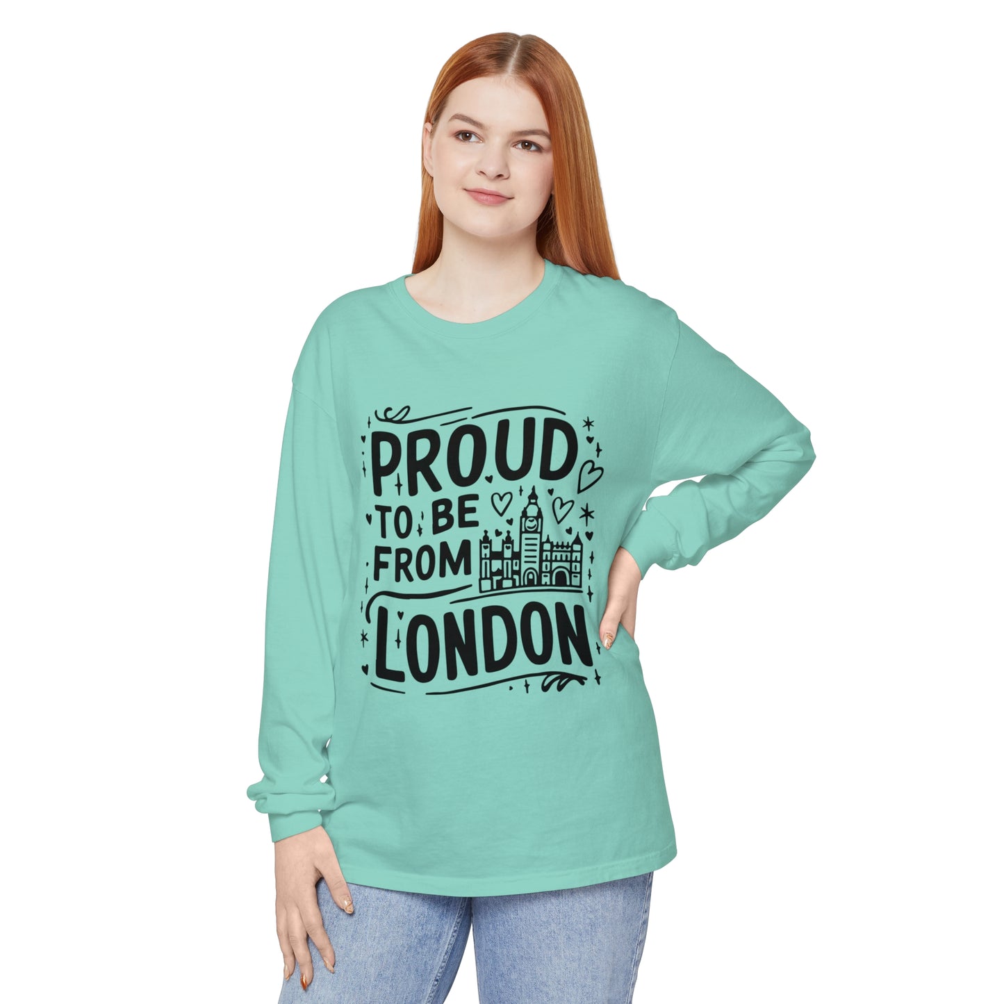 Unisex Garment-dyed Long Sleeve T-Shirt -