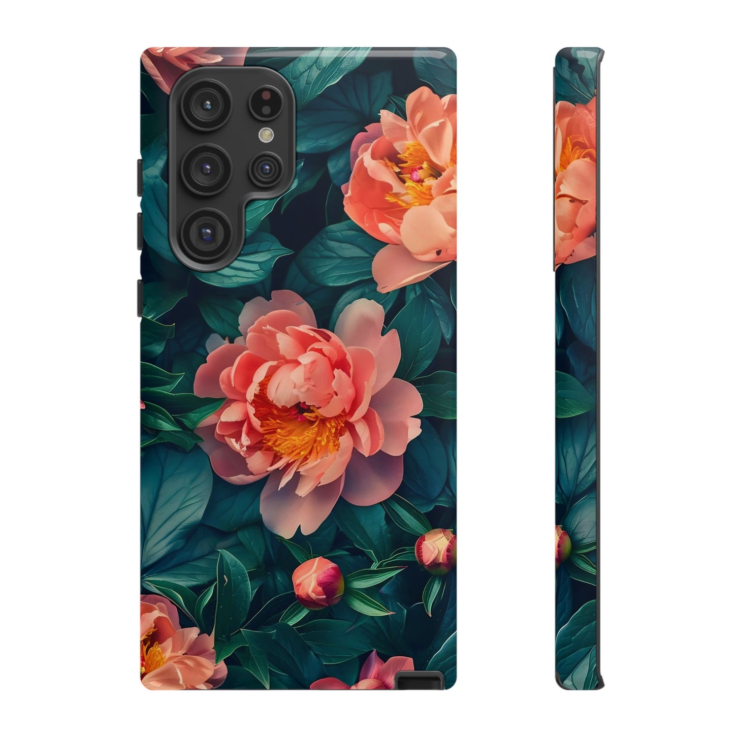 Floral Phone Case - Tough Cases, Flower Design, Botanical Art, Phone Accessory, Gift for Her, Nature Lovers