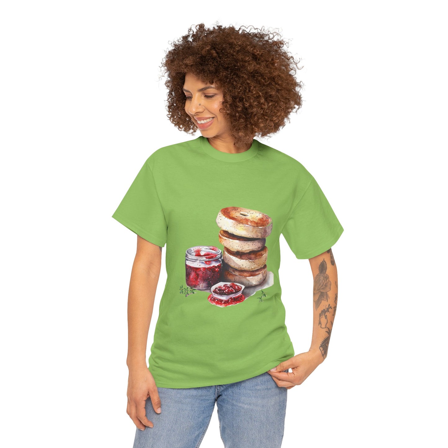 Unisex Heavy Cotton Tee - A Taste of Tradition - Iconic British Cuisine
