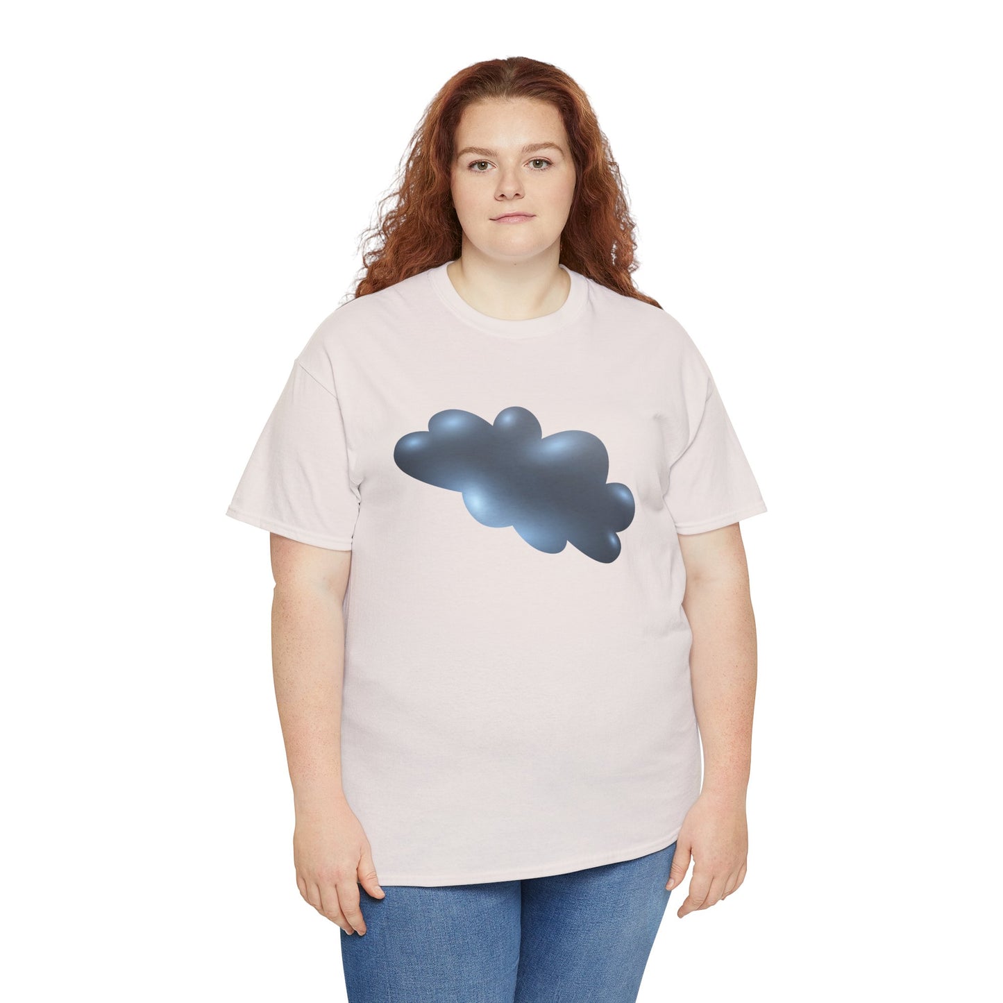 Unisex Heavy Cotton Tee - Serene Cloudscape - Dreamy Cloud