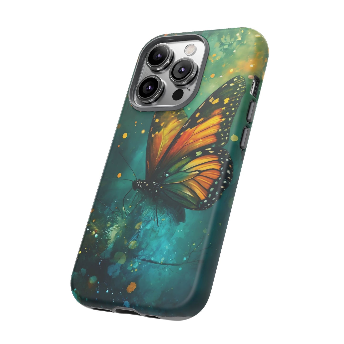 Colorful Butterfly Phone Case, Tough Cases for iPhone and Samsung, Cute Tech Accessories, Nature Lovers Gift, Vibrant Floral Design