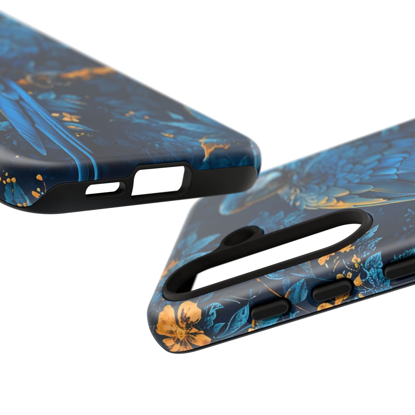 Tough Cases - Vibrant Blue Parrot Phone Case, Tropical Bird Phone Cover, Nature Lover Gift, Eco-Friendly Accessories, Unique Wildlife Decor