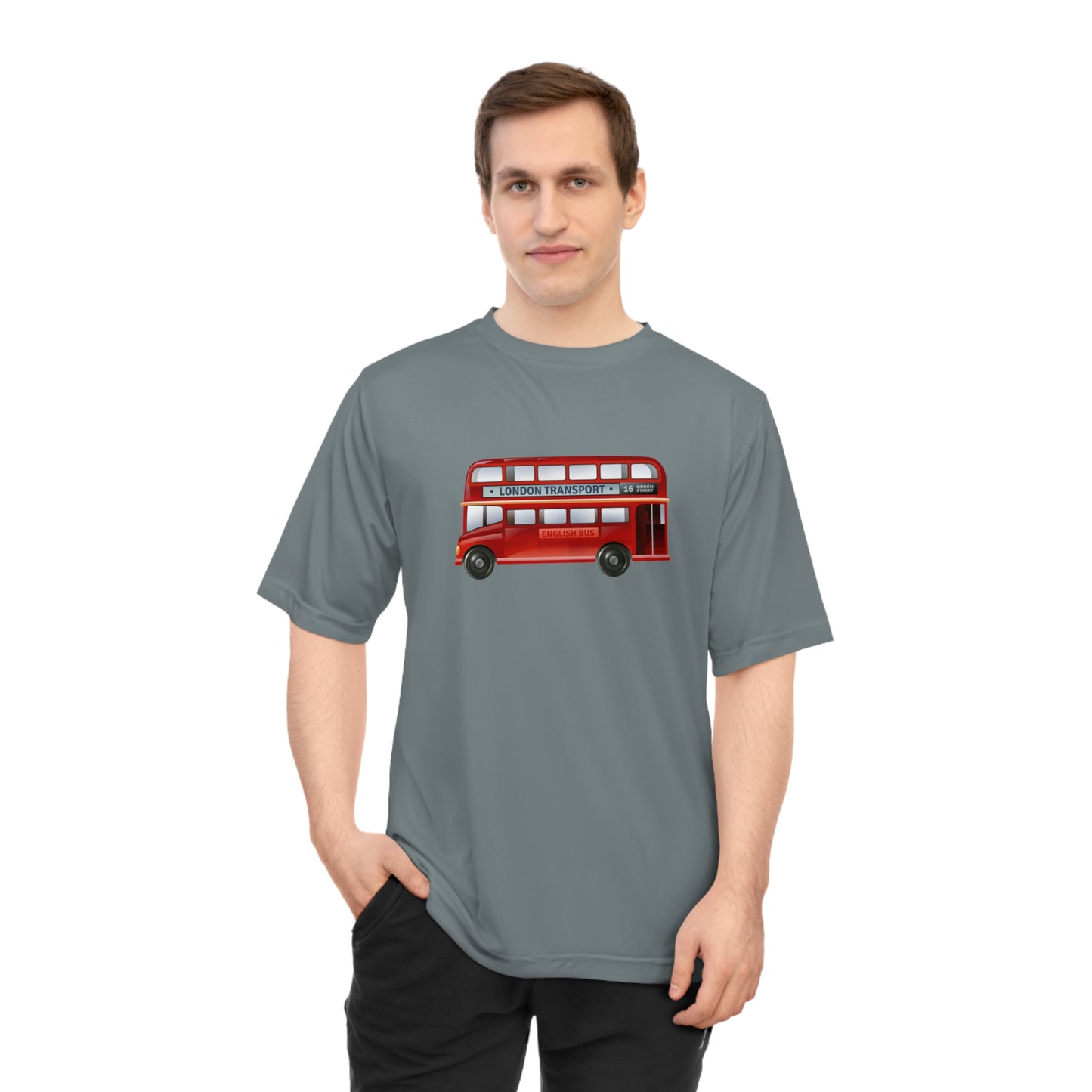 Unisex Zone Performance T-shirt - London Icon - The Vintage Red Bus
