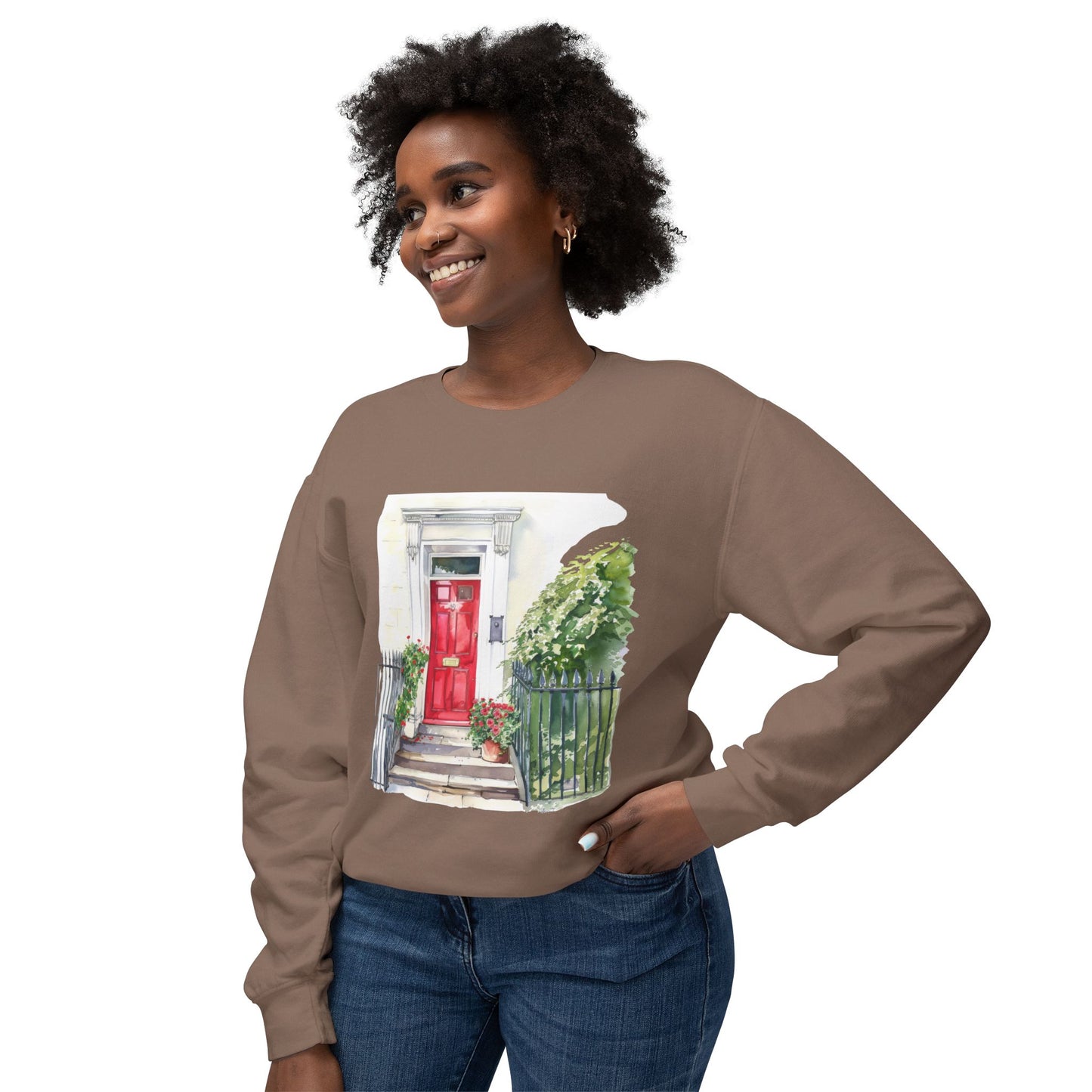 Unisex Lightweight Crewneck Sweatshirt - Charm of the Countryside