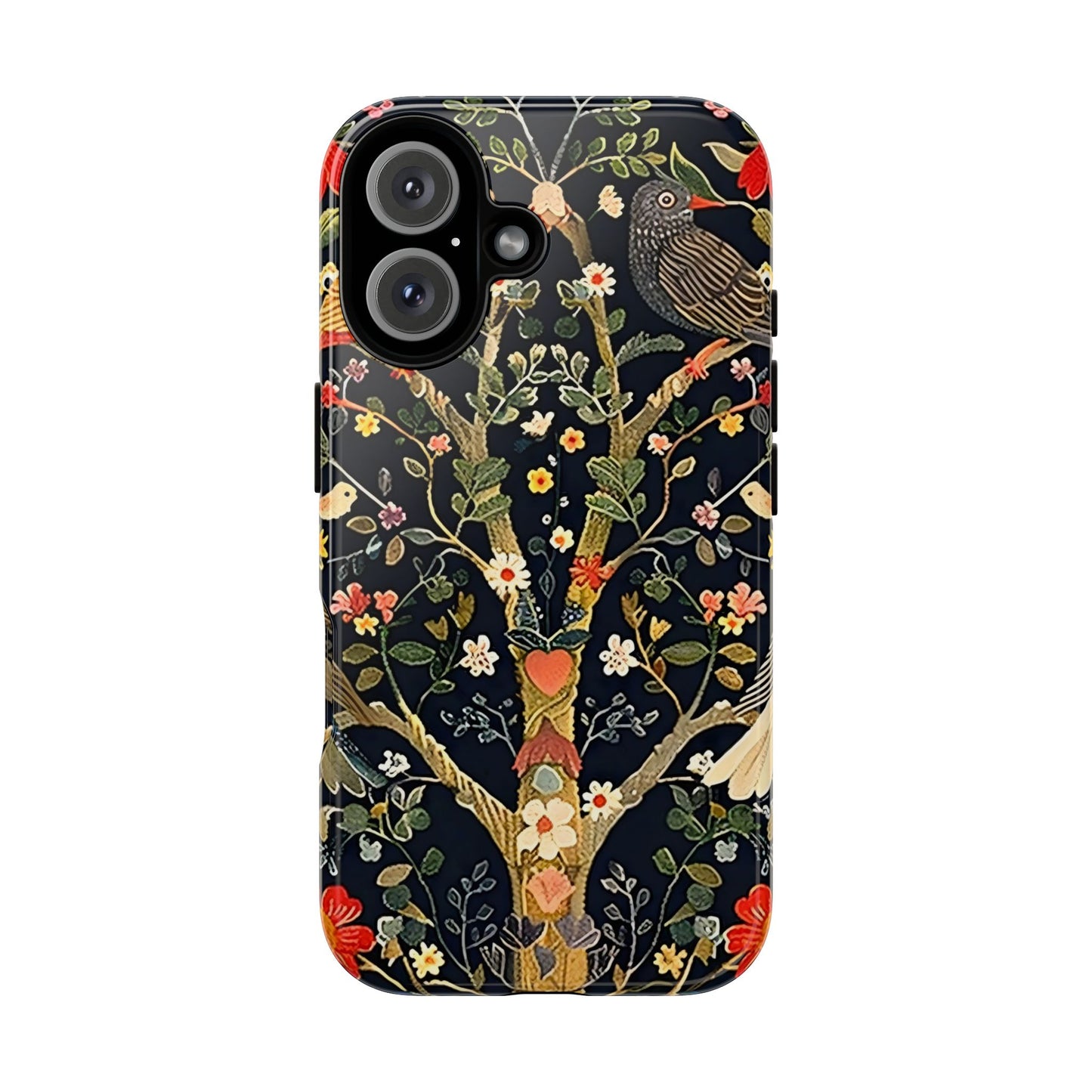 Floral Phone Case with Vibrant Tree Design, Tough Phone Cover, Unique Floral Pattern, Eco-Friendly Phone Accessories, Gift for Nature Lovers