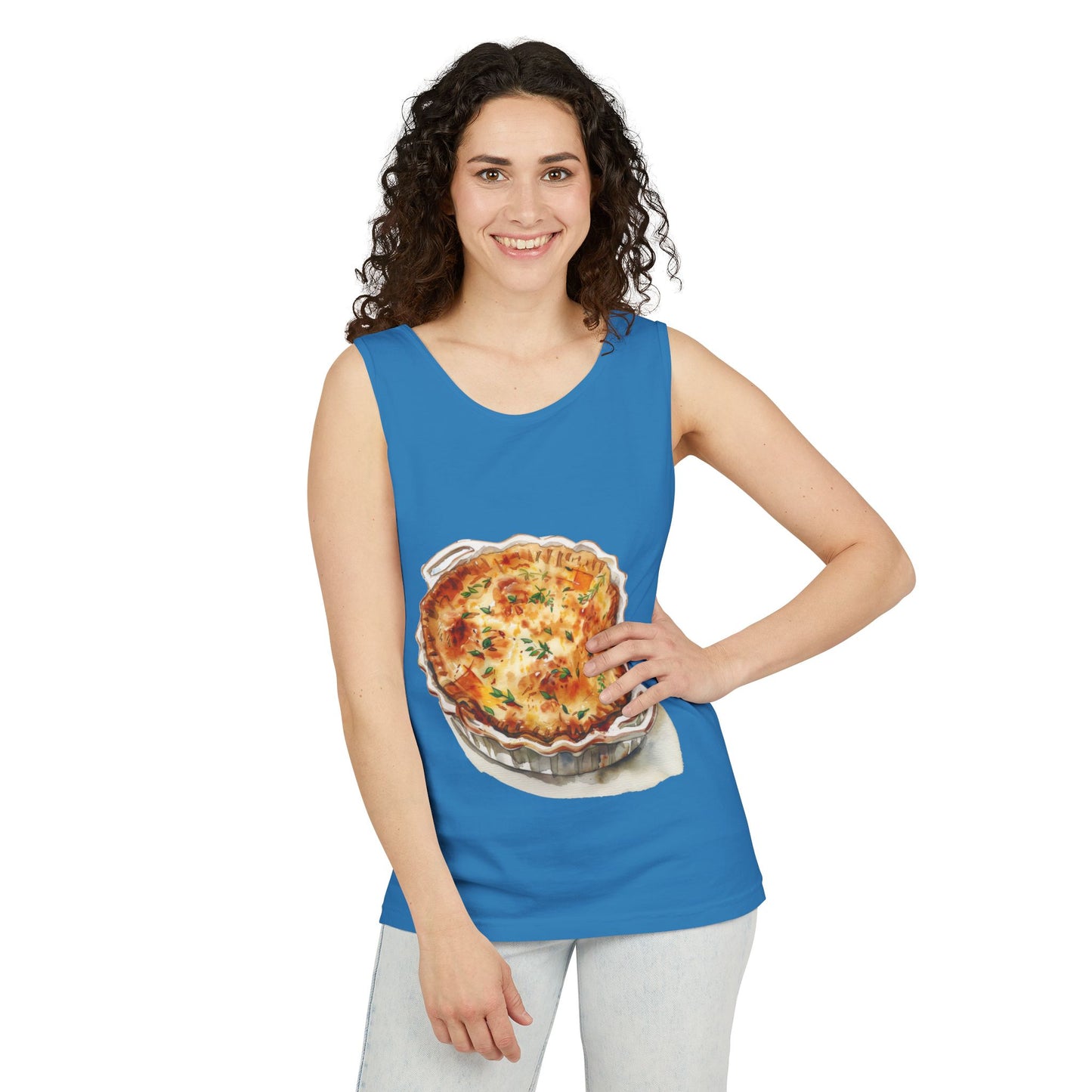 Unisex Garment-Dyed Tank Top - British Delicious Food