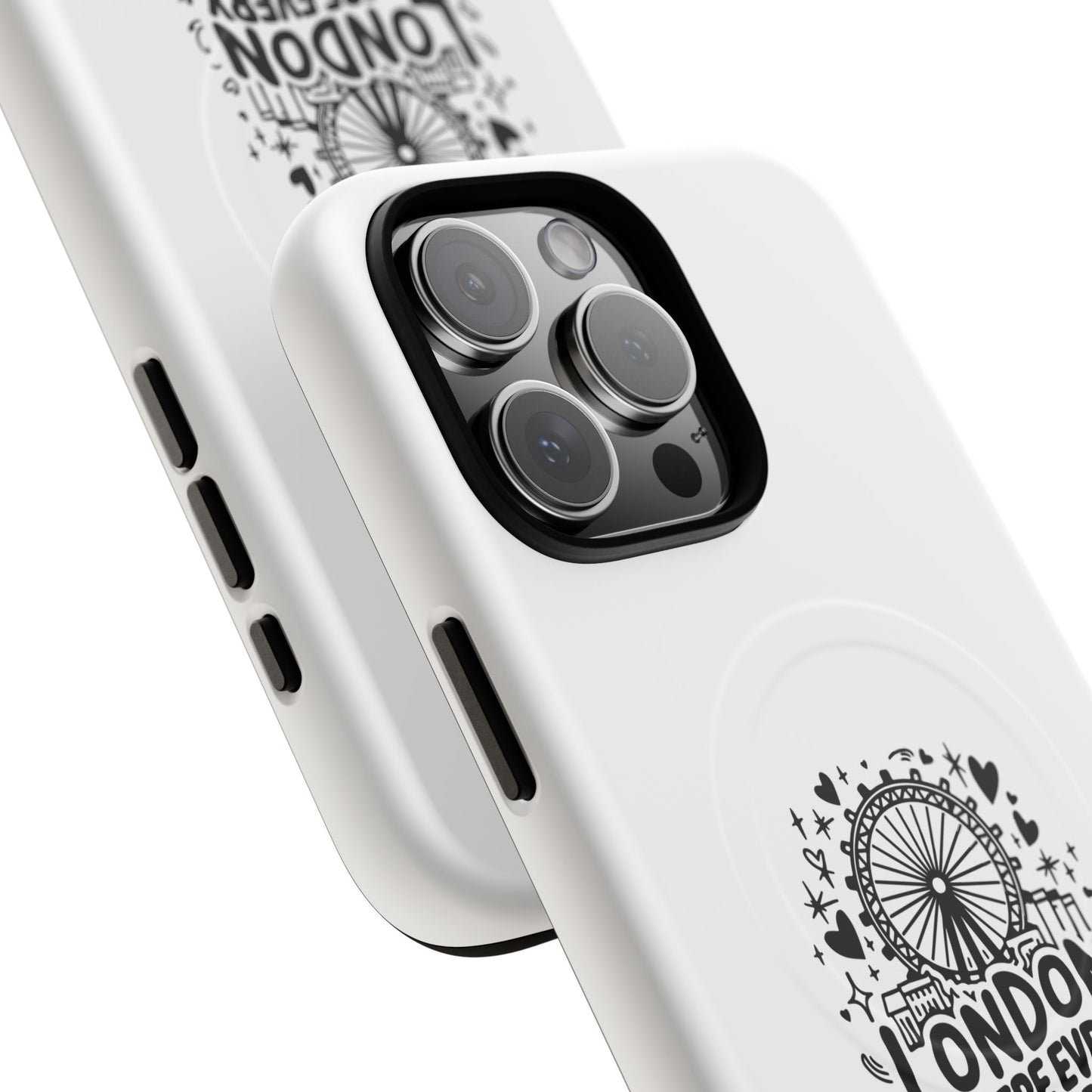 London Story Magnetic Phone Case, Tough Phone Cover, Gift for Travel Lovers, Unique London Souvenir, Storytelling Phone Accessory