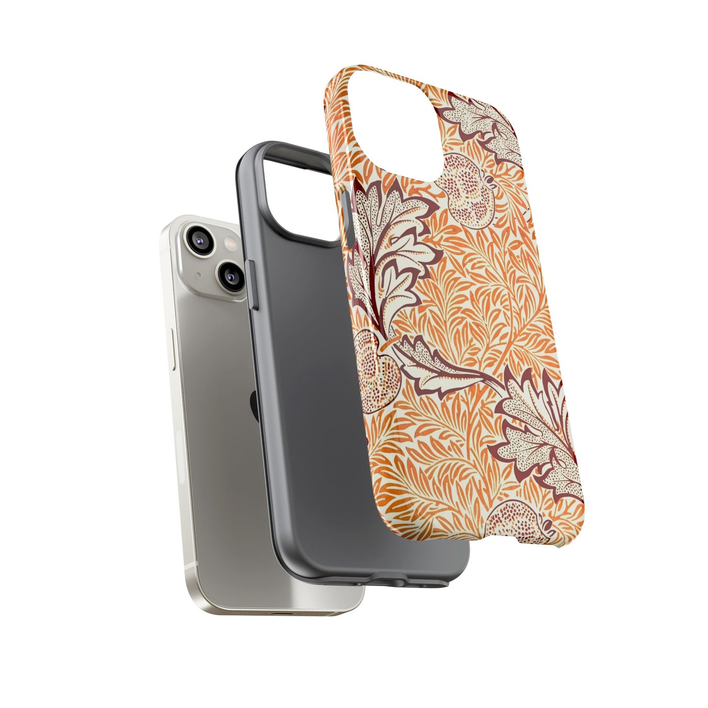 Stylish Phone Case, Tough Cases with Floral Design, Protective Cover, Gift for Her, Cute Phone Accessory