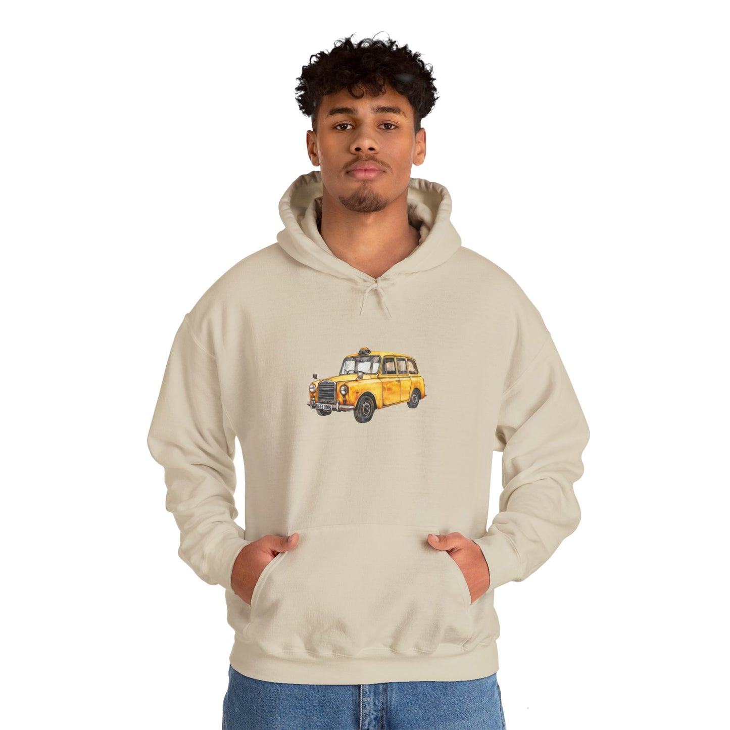 Unisex Heavy Blend™ Hooded Sweatshirt - Timeless Styled Vintage Car -