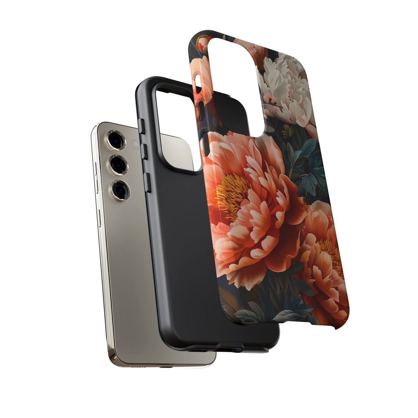 Floral Phone Case - Tough Cases, Durable Cover, Flower Design, Unique Gift, Phone Accessories