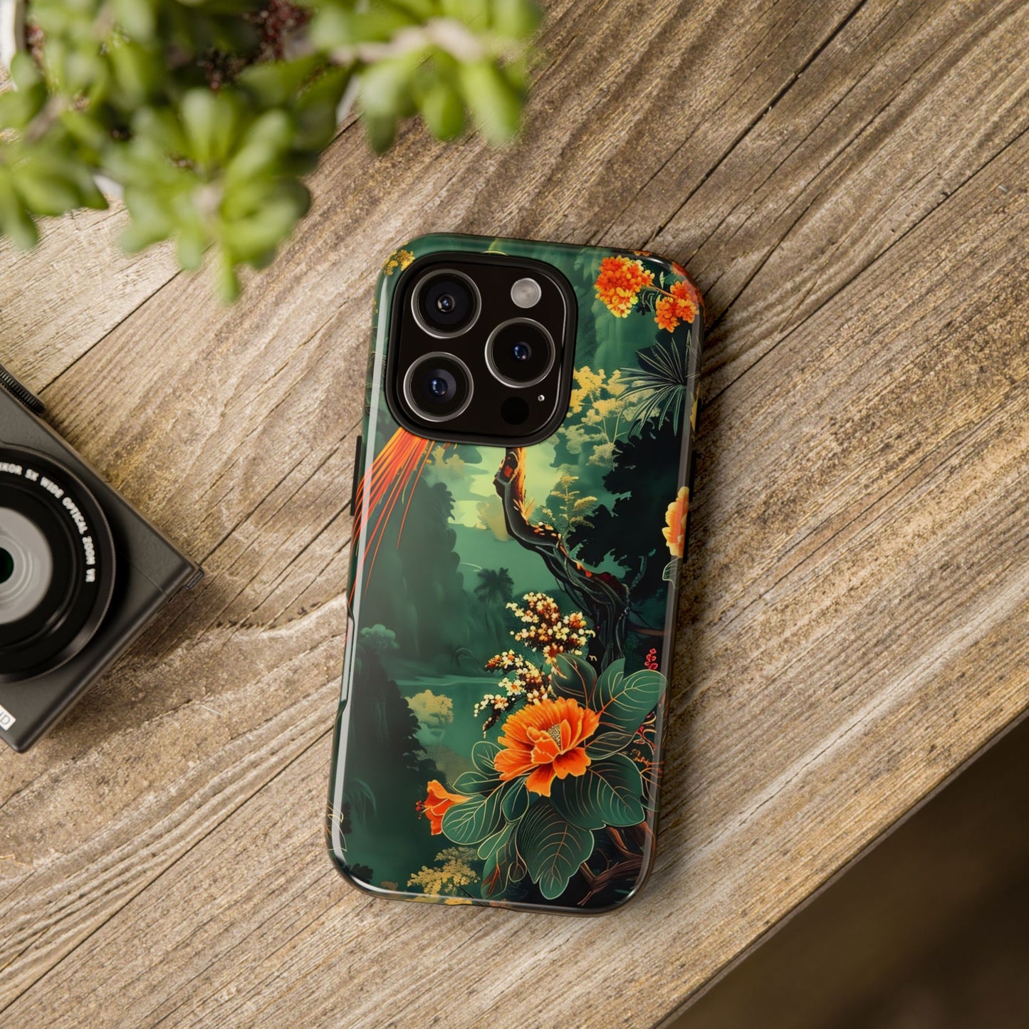 Tropical Phone Case - Colorful Floral Design, Phone Cover for Nature Lovers, Gift for Friends, iPhone & Android Compatible, Boho Style