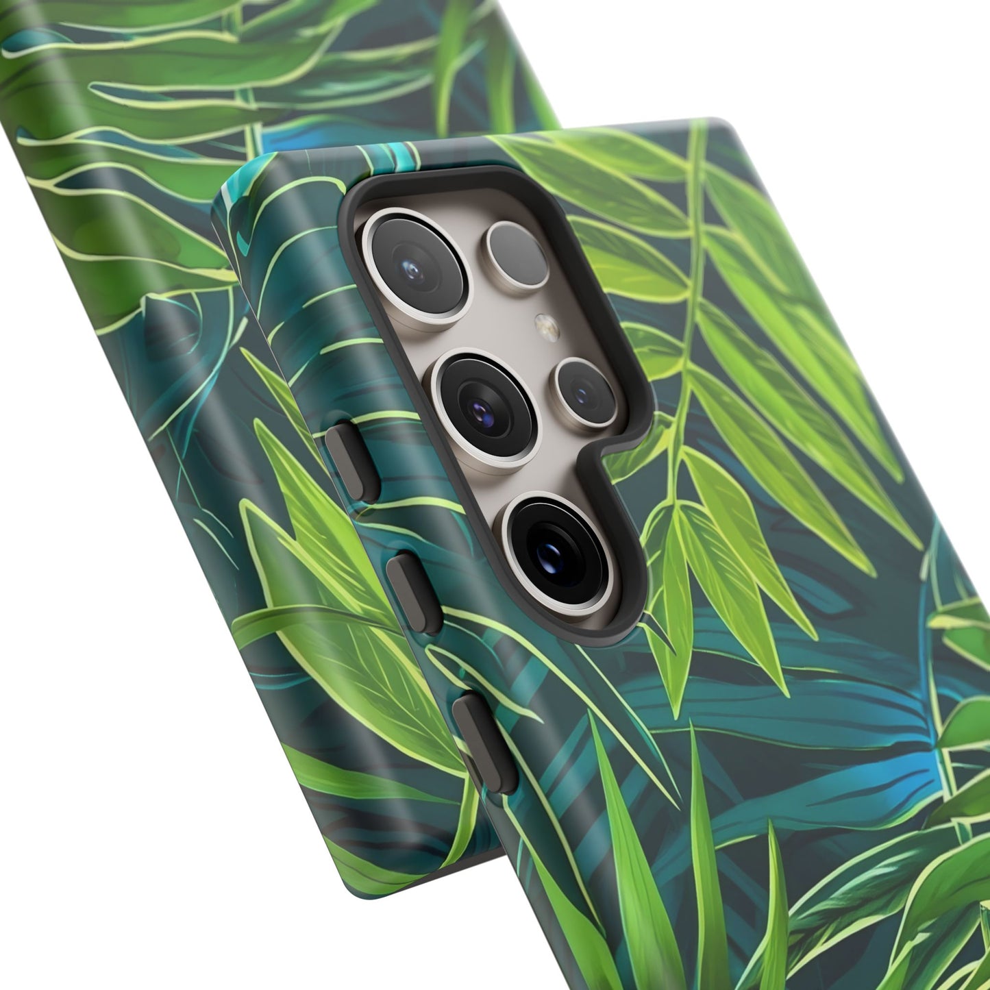Tropical Phone Case - Durable Green Leaf Design, Eco-Friendly Gift, Trendy Accessory, Nature Lover's Case, Summer Vibes