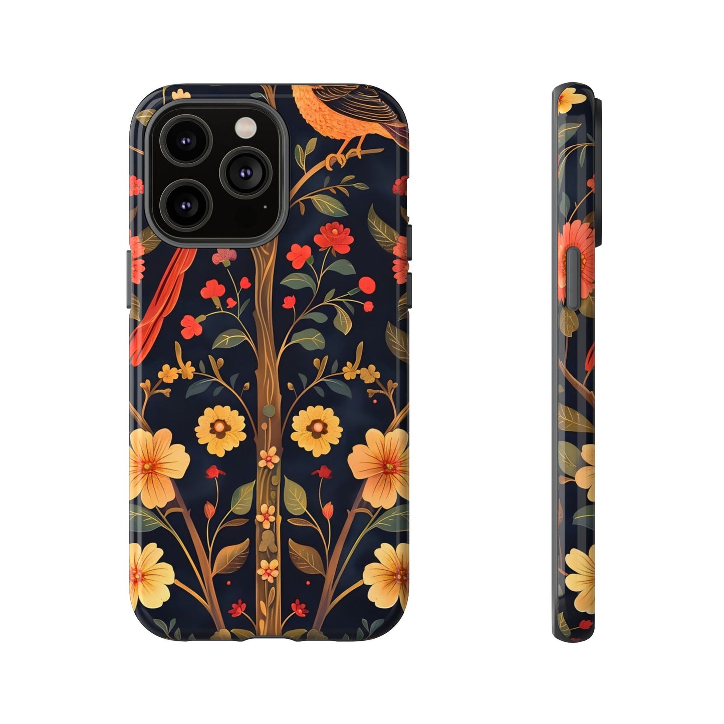 Floral Phone Case, Tough Cases, Flower Pattern, Phone Accessory, Gift for Her, Stylish Tech Cover, Nature Lover's Gift