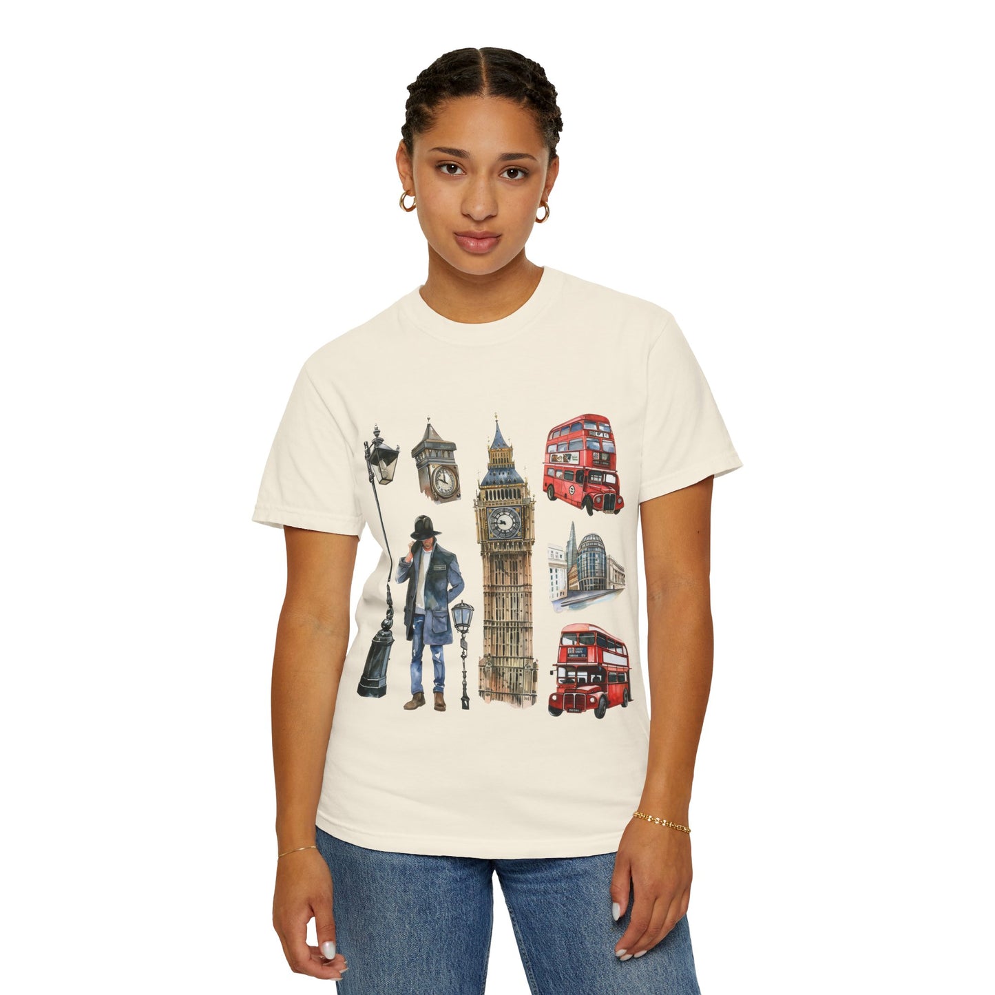 Unisex Garment-Dyed T-shirt - British Pride - England’s Most Famous Icons