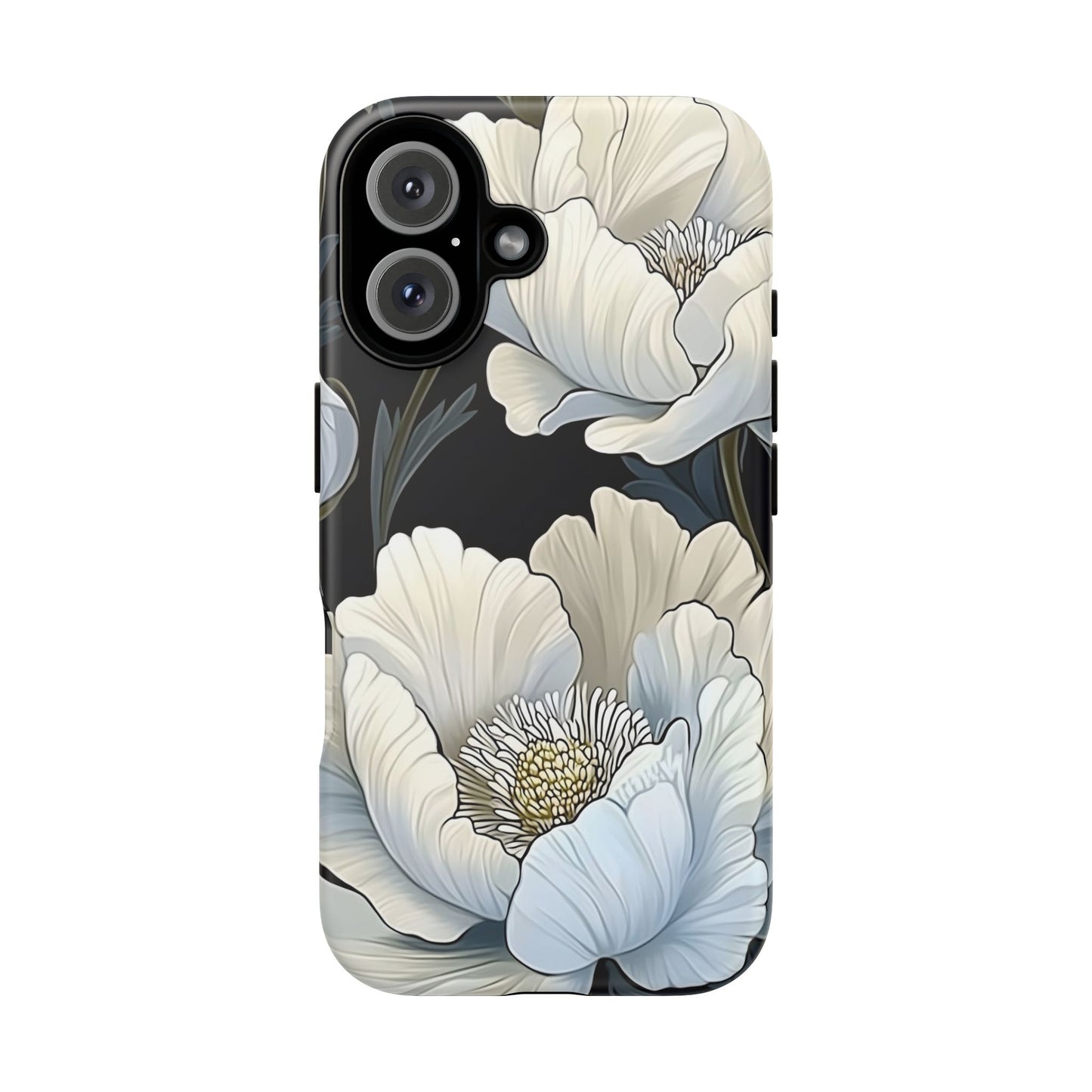 Floral Phone Case, Tough Cases for Women, Stylish Phone Cover, Floral Design Phone Protector, Nature Inspired Tech Accessories