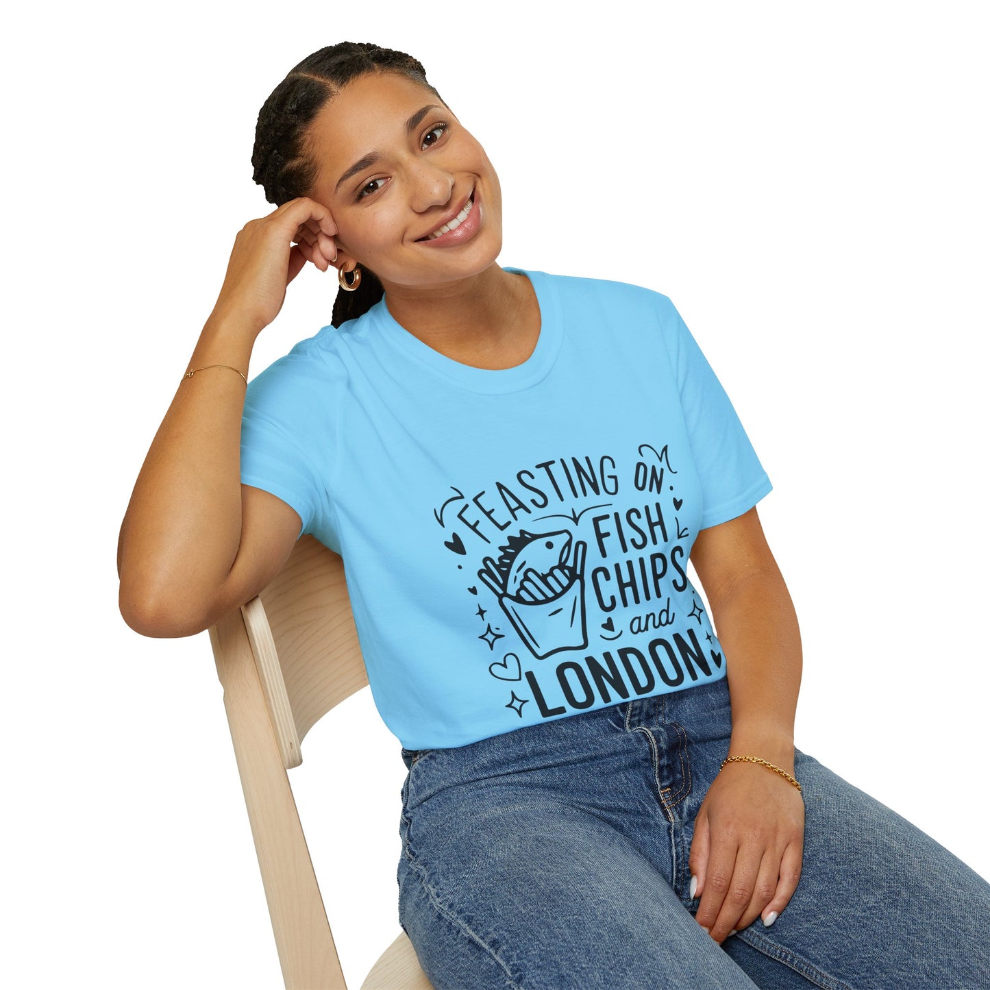 Unisex Softstyle T-Shirt - Fish Chips and London