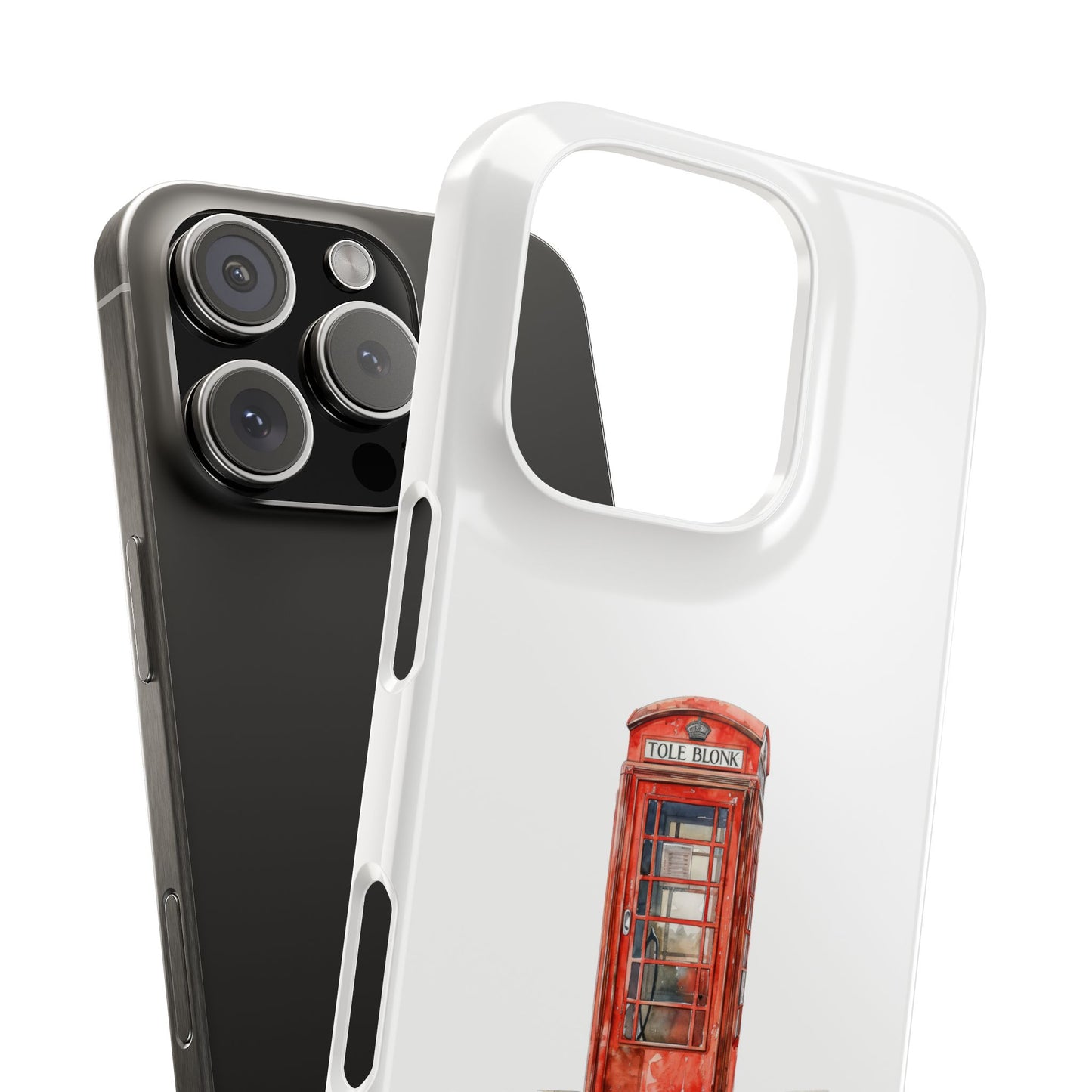 Charming London Phone Cases, Slim Phone Cover, Unique Cell Phone Case, Phone Accessory, Gift for Travelers, Red Telephone Booth Design