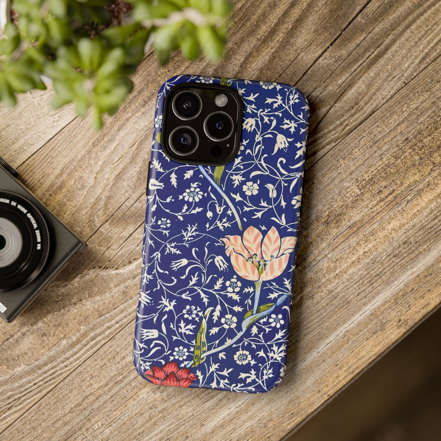 Floral Phone Case, Unique Tough Phone Cover, Gift for Her, Spring Decor, Durable Protective Case, Elegant Floral Design