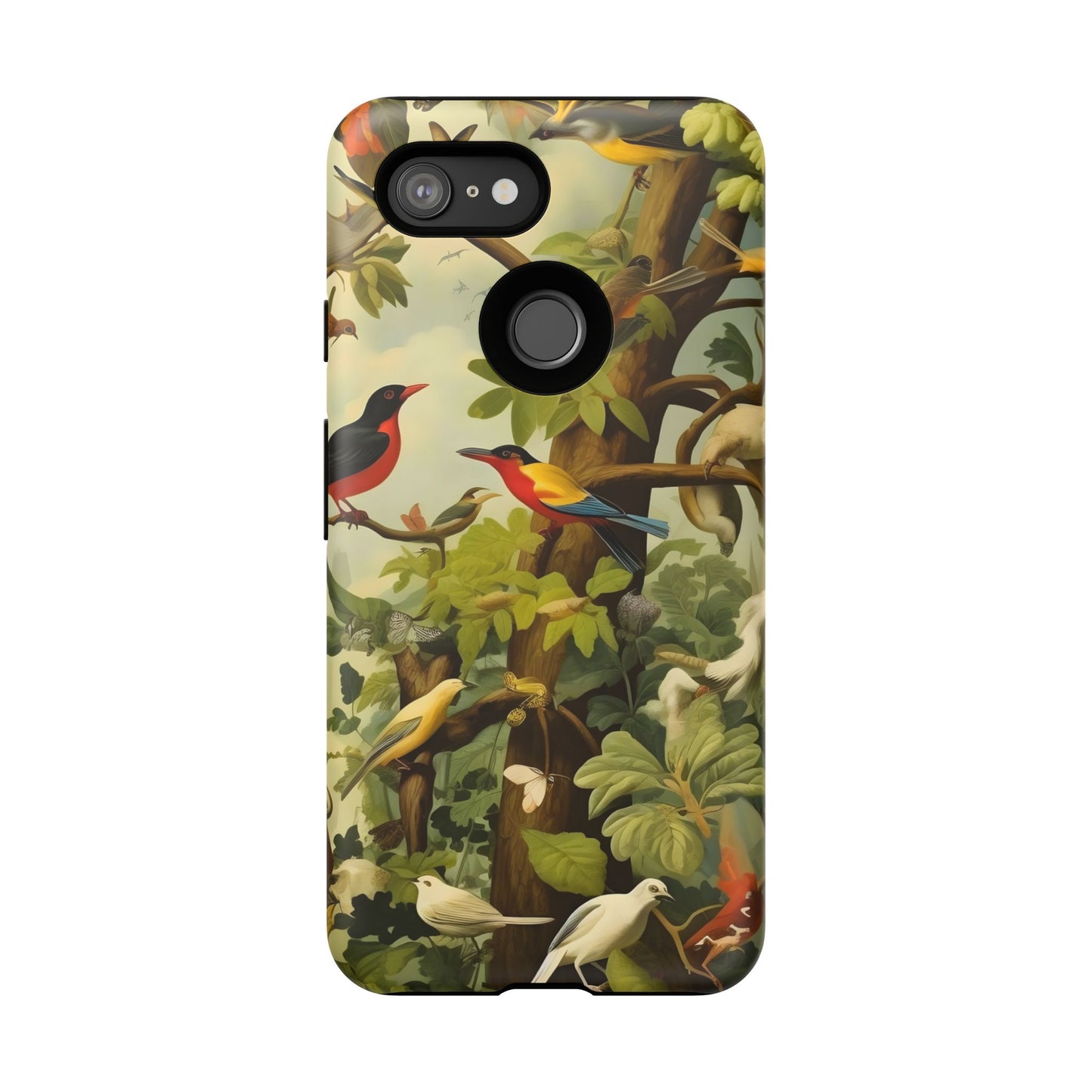 Nature-Inspired Phone Case, Tropical Bird Phone Case, Floral iPhone Case, Unique Phone Cover, Gift for Bird Lovers, Eco-Friendly Phone Case