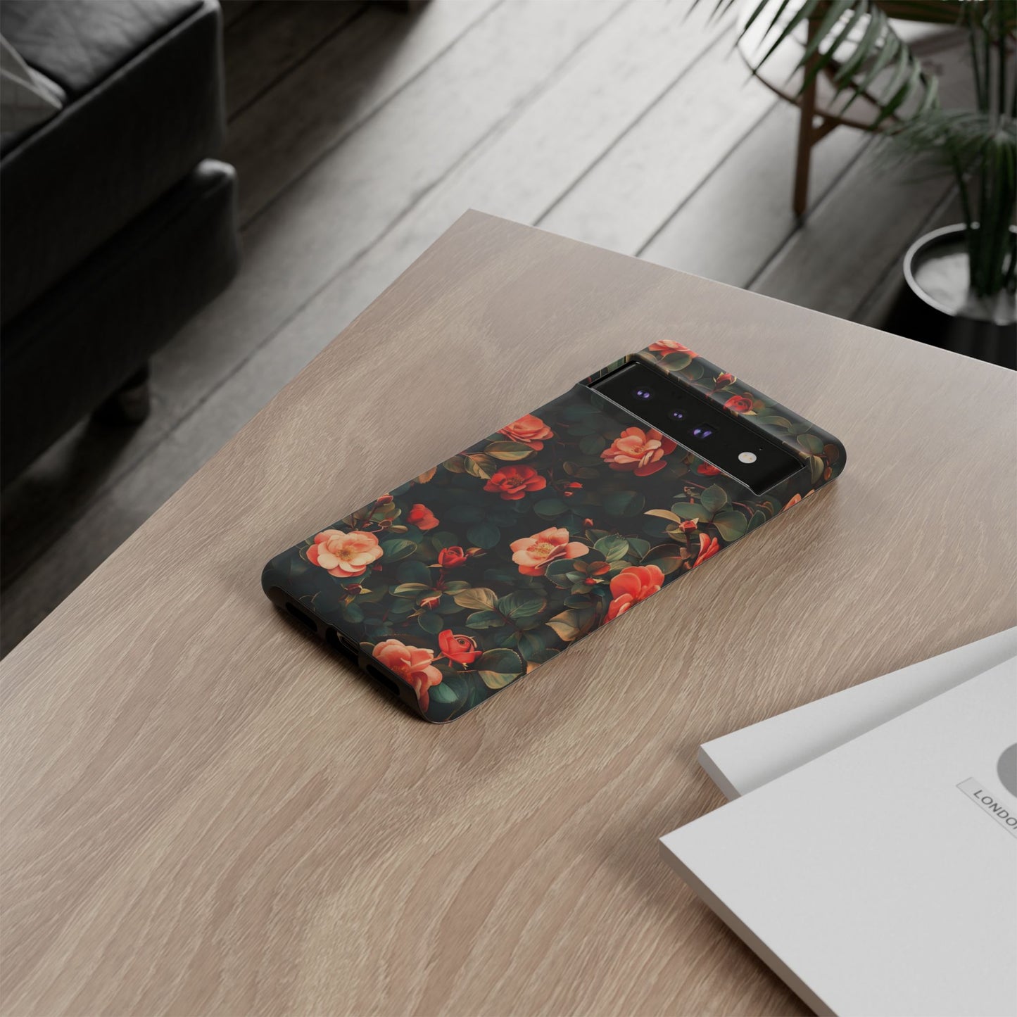 Floral Phone Case - Elegant Floral Design, Tough Protective Case, Perfect Gift for Her, Trendy Phone Accessories, Mother’s Day, Birthday