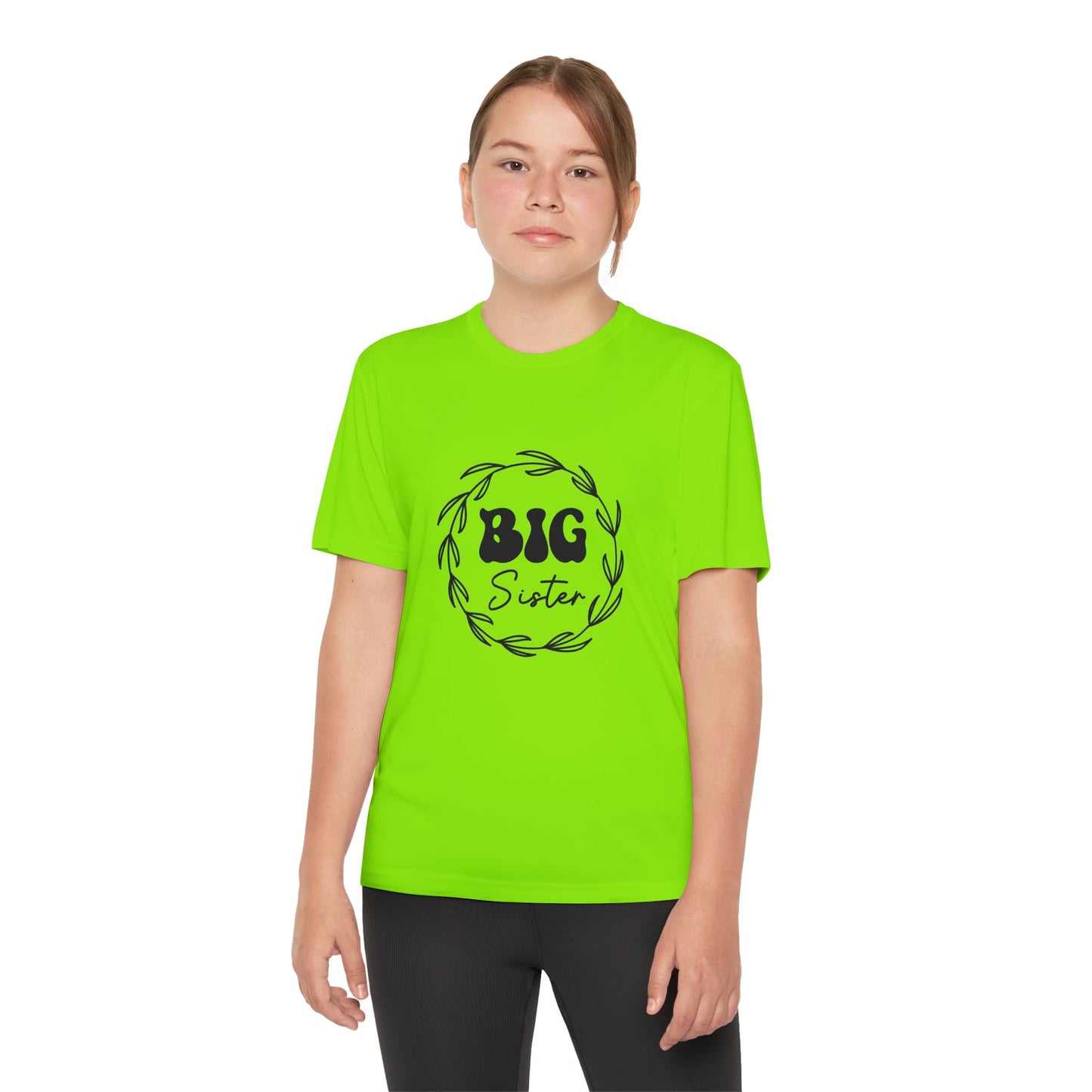 Big Sister Youth Tee - Lightweight Competitor T-Shirt for Celebrating Sibling Bonds