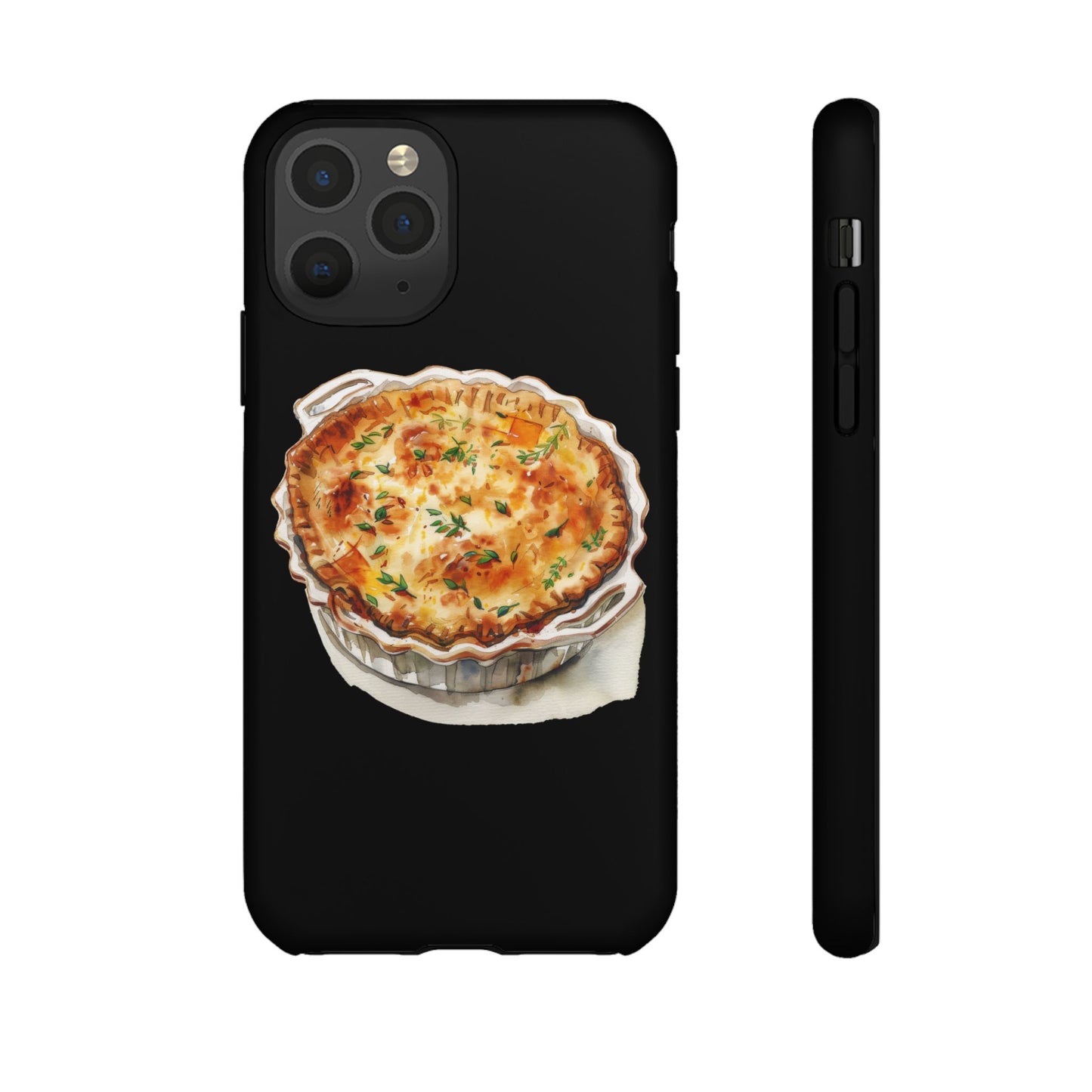 Quiche Phone Case - Funky Kitchen Decor, Foodie Gift, Chef Accessories, Culinary Art, Quirky Phone Cover